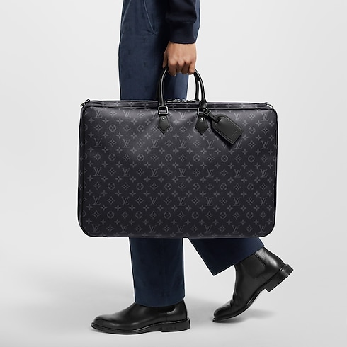 Garment cover 2 hangers Monogram Eclipse in Trunks, Travel and Home's Travel Bags and Rolling Luggage Travel Bags collections by Louis Vuitton (Product zoom)