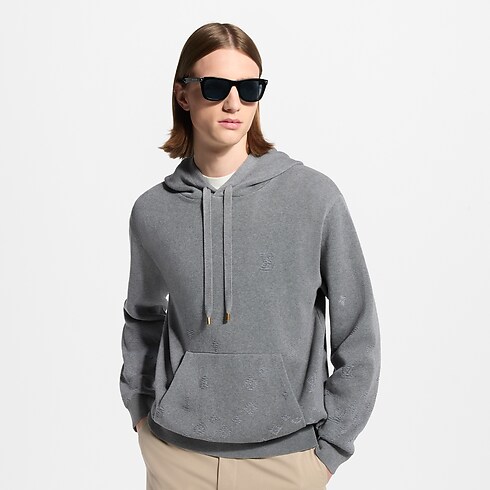 Gradient Signature Jacquard Hoodie in Men's Ready-to-Wear All Ready-to-Wear collections by Louis Vuitton (Product zoom)
