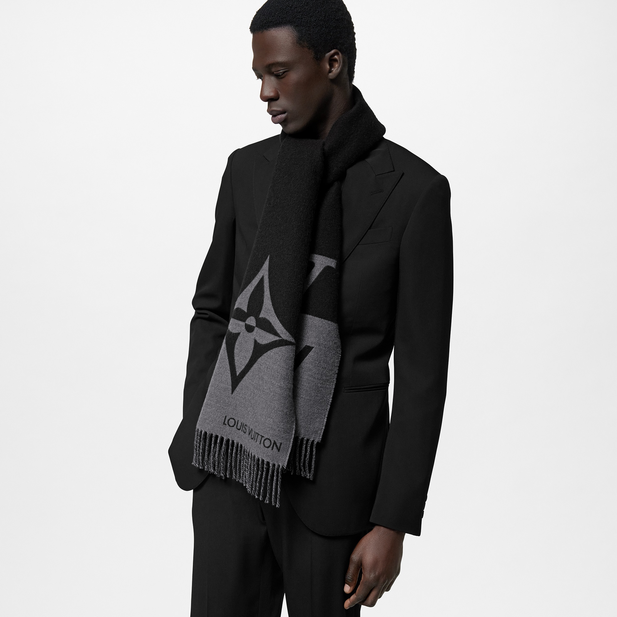 Graphic Dual Scarf S00 in Men