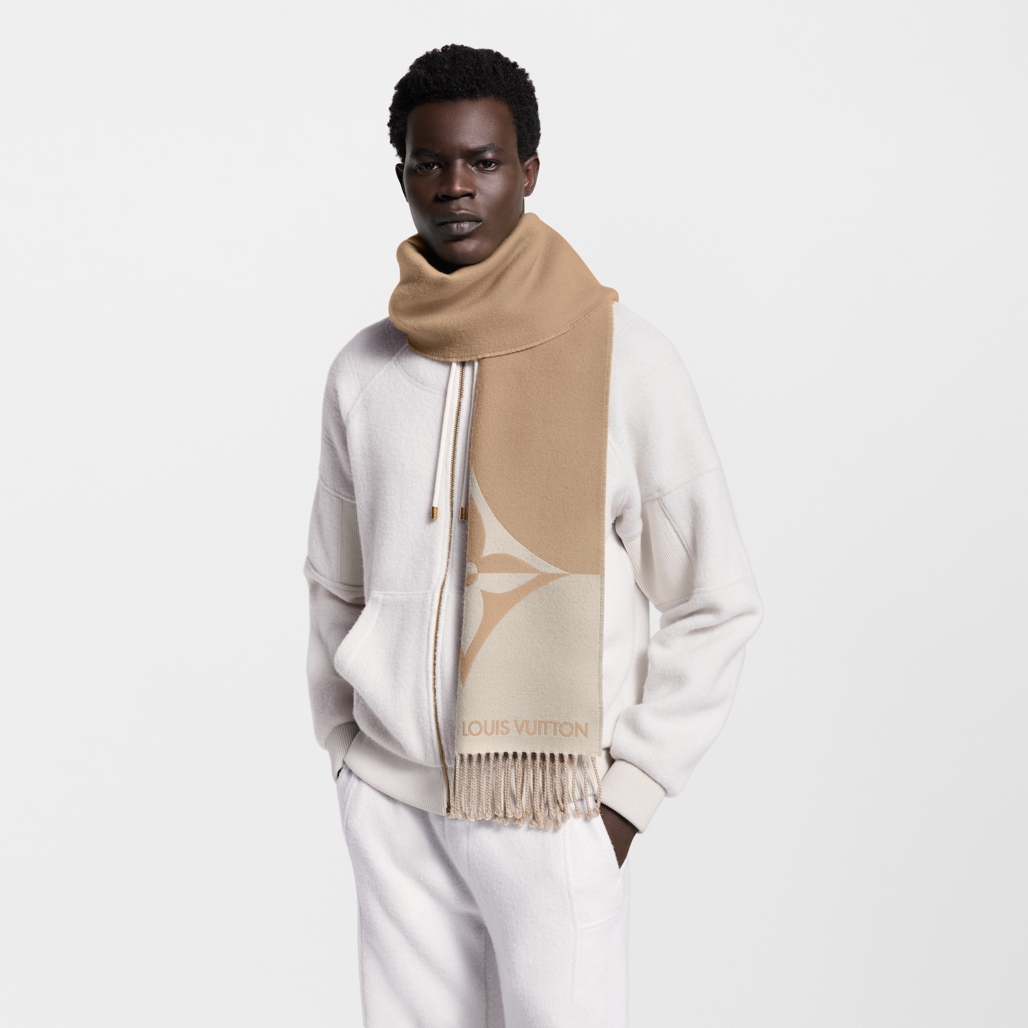Graphic Dual Scarf S00 in Men