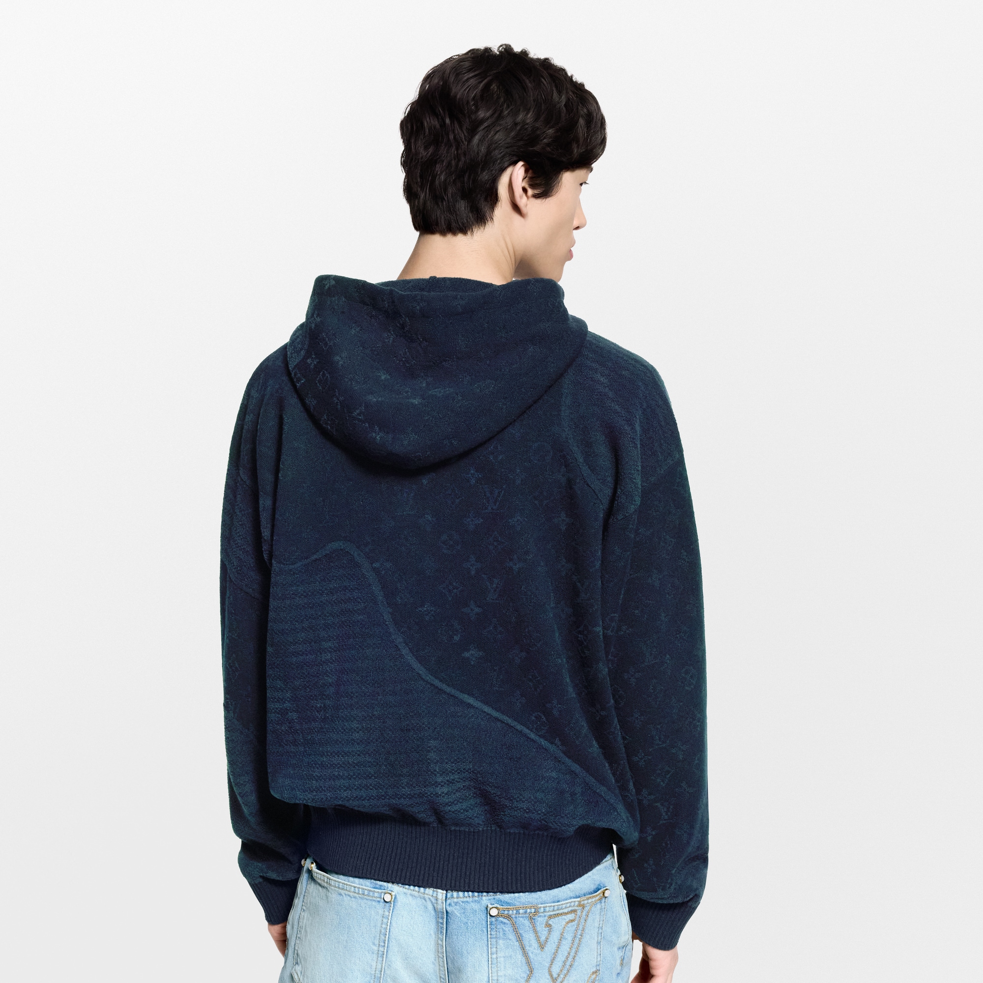 Graphic Jacquard Hoodie  in Men