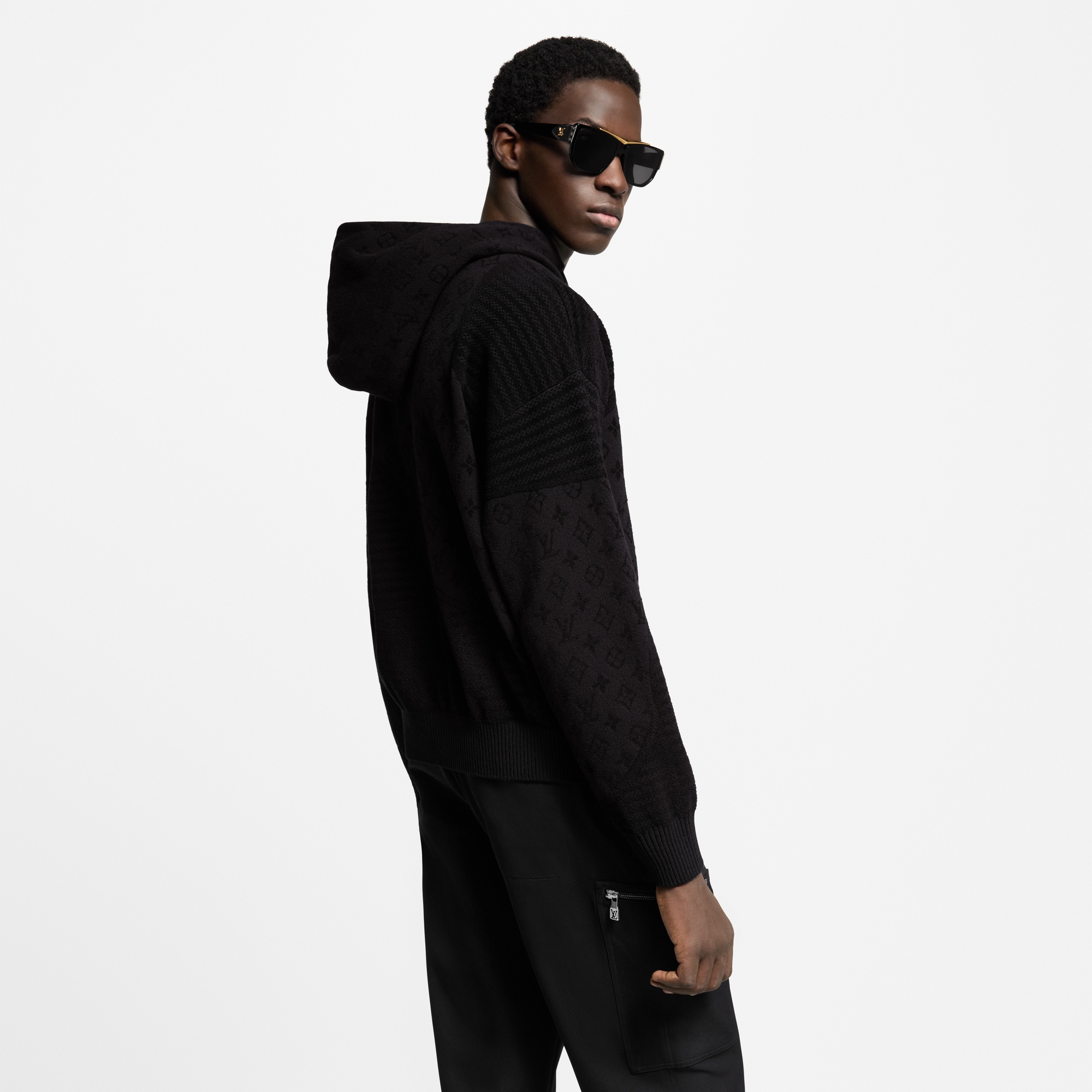 Graphic Jacquard Hoodie  in Men