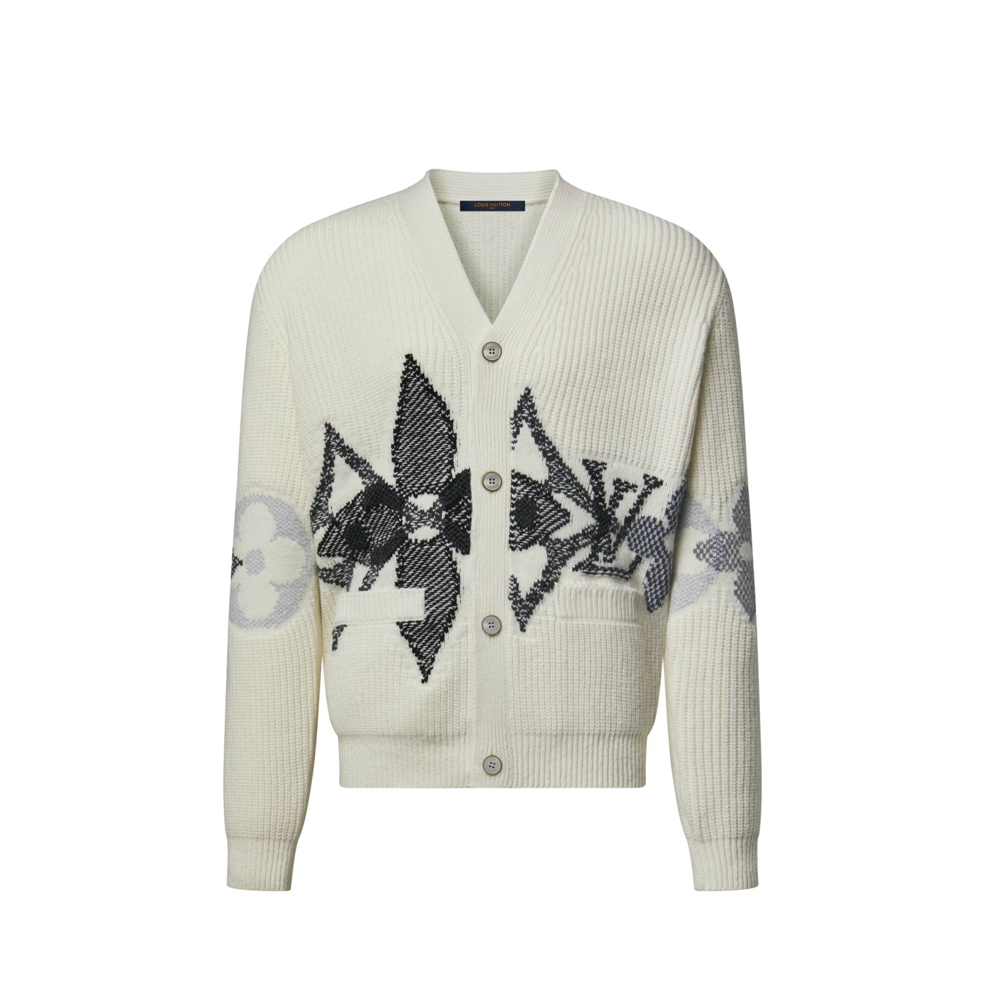 Graphic Knitted Cardigan  in New