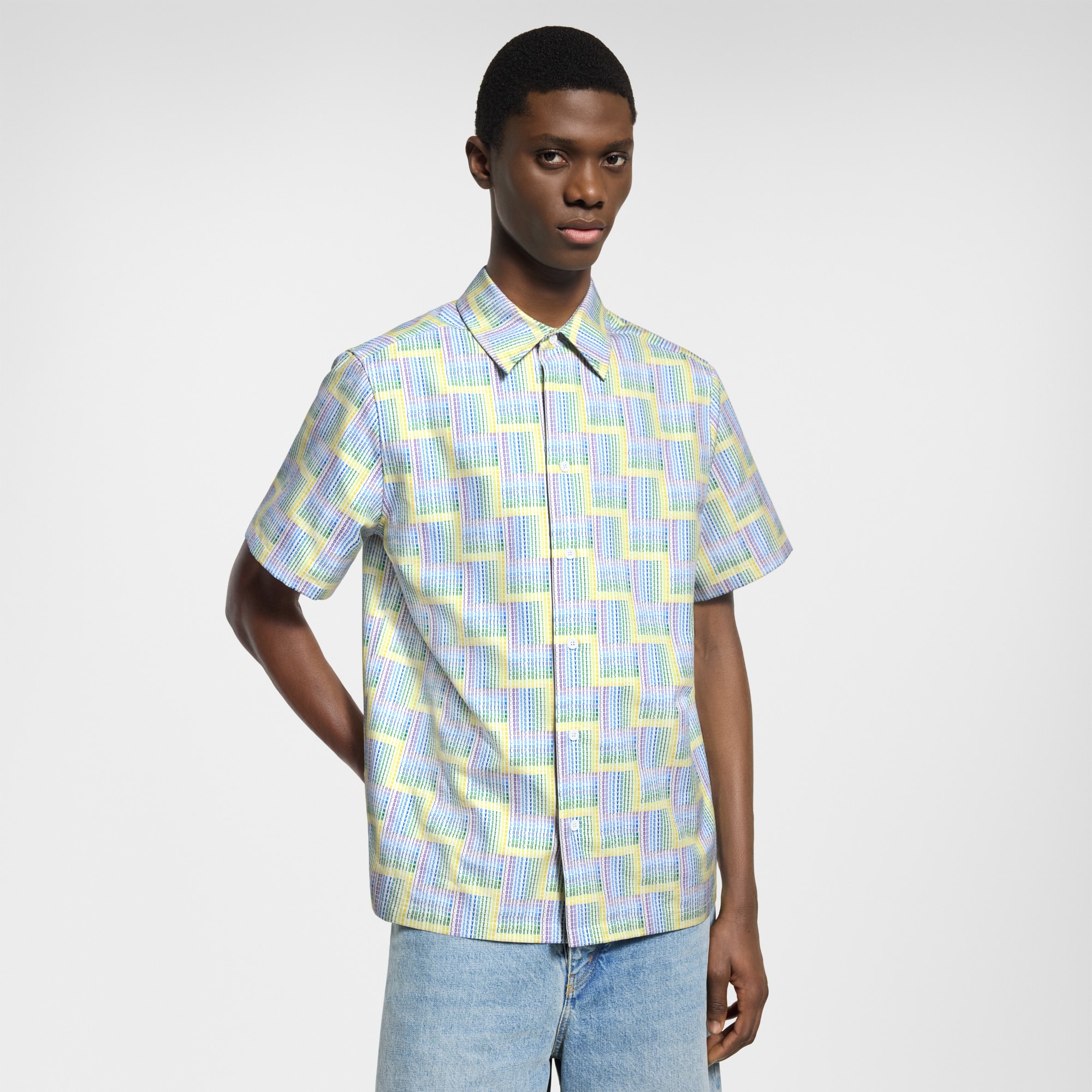 Graphic Printed Short-Sleeved Shirt  in Men