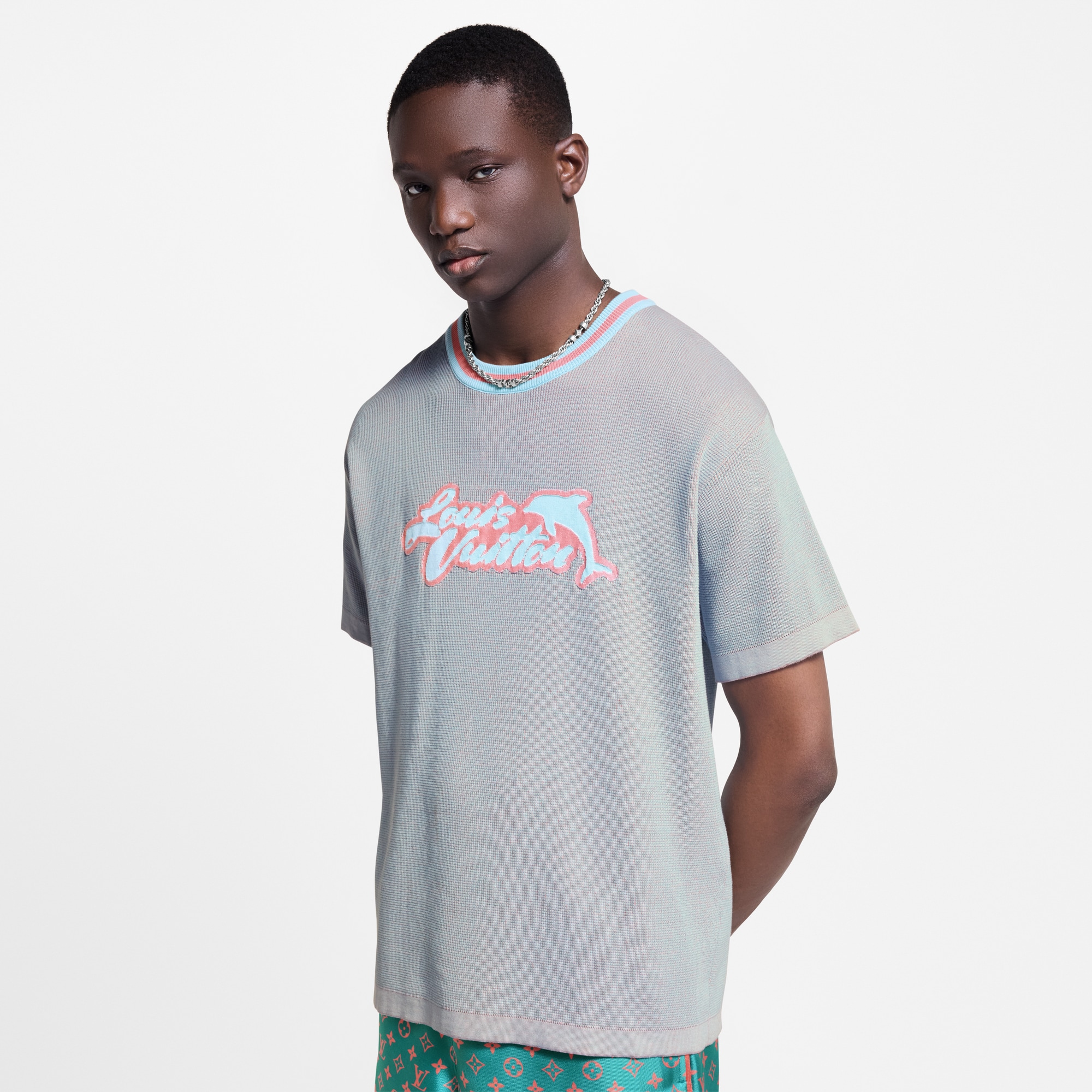 Graphic Short-Sleeved Crewneck  in Men