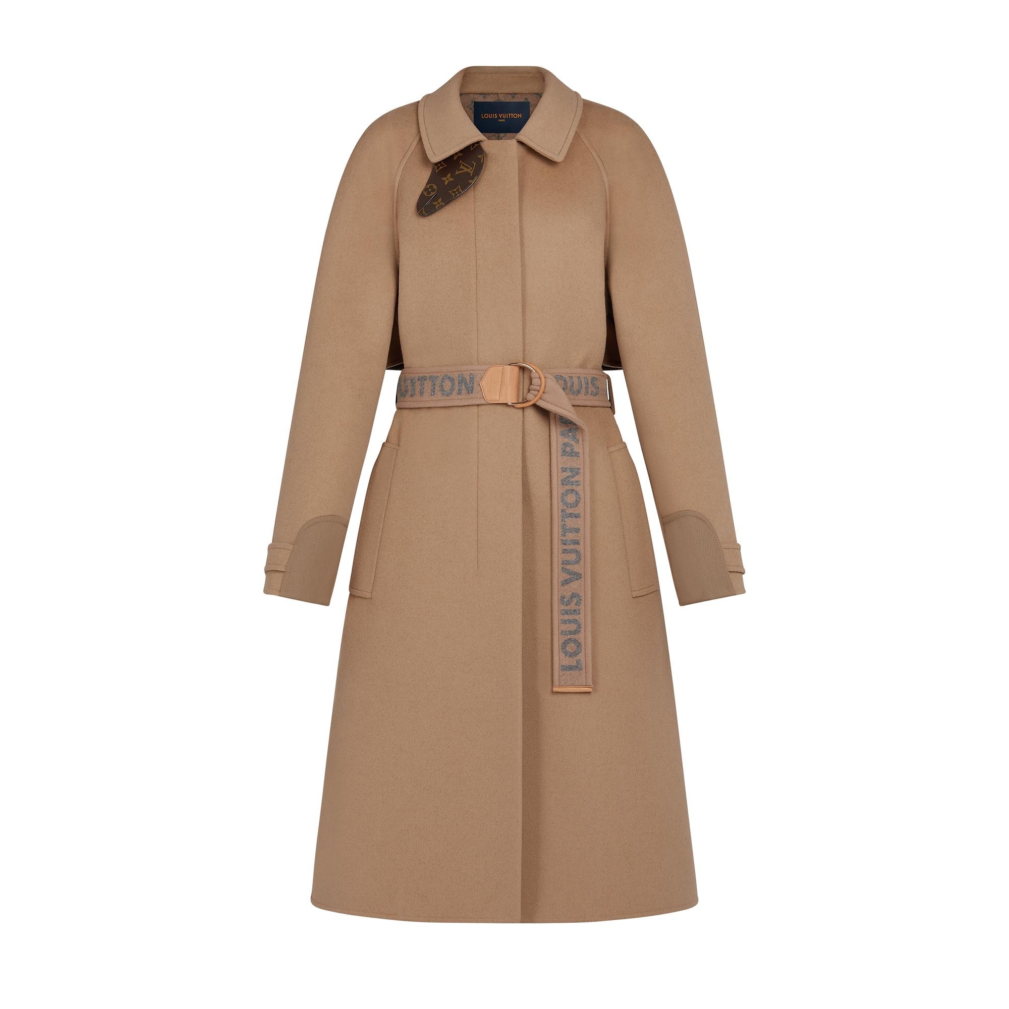 louis vuitton double face monogram coat