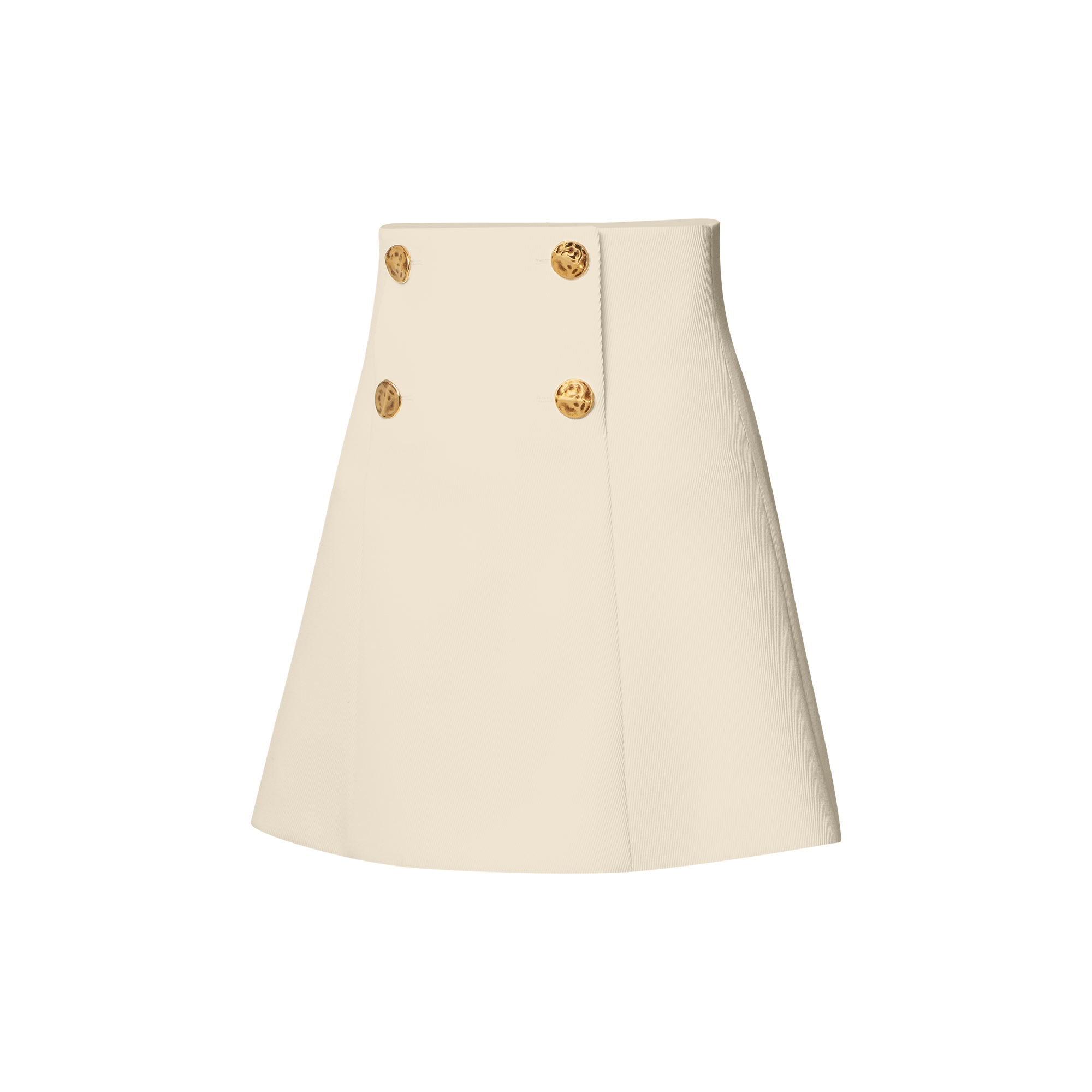 Hammered Button Skirt  in Women