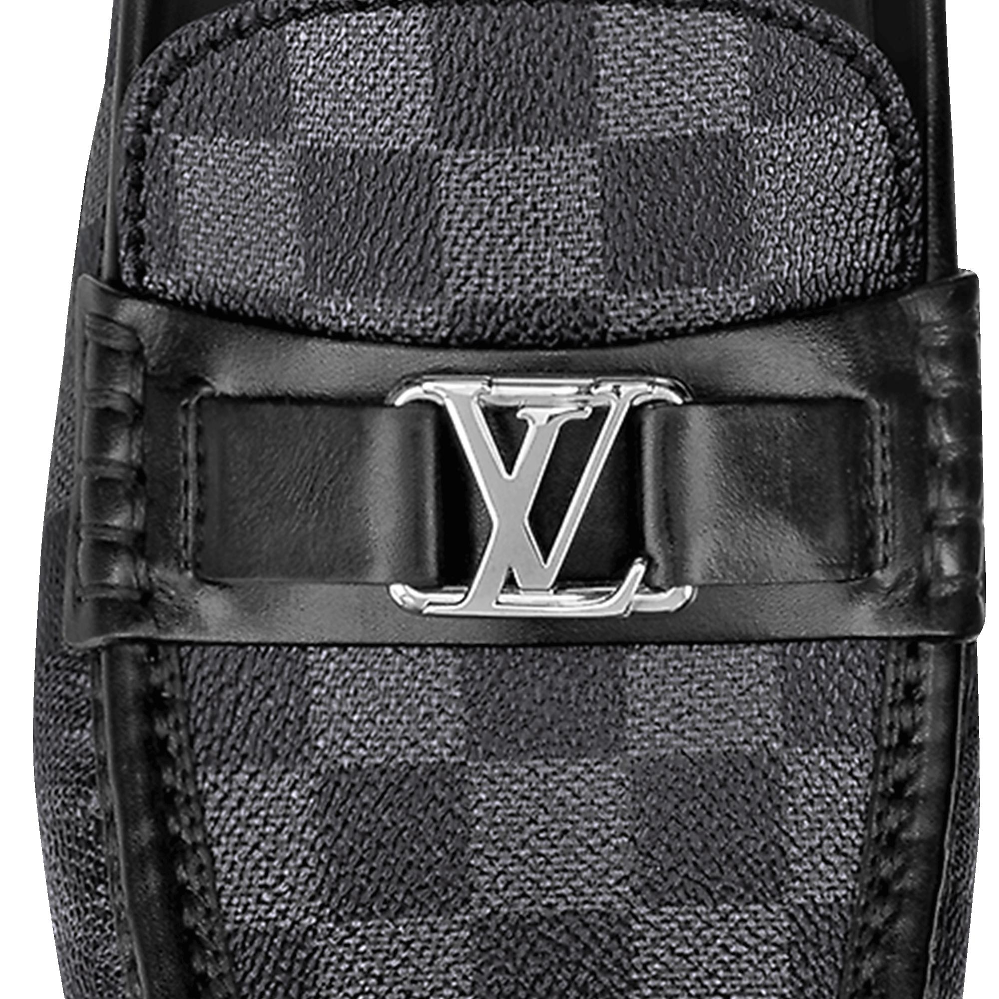 Hockenheim Moccasin Damier Graphite Canvas in Men