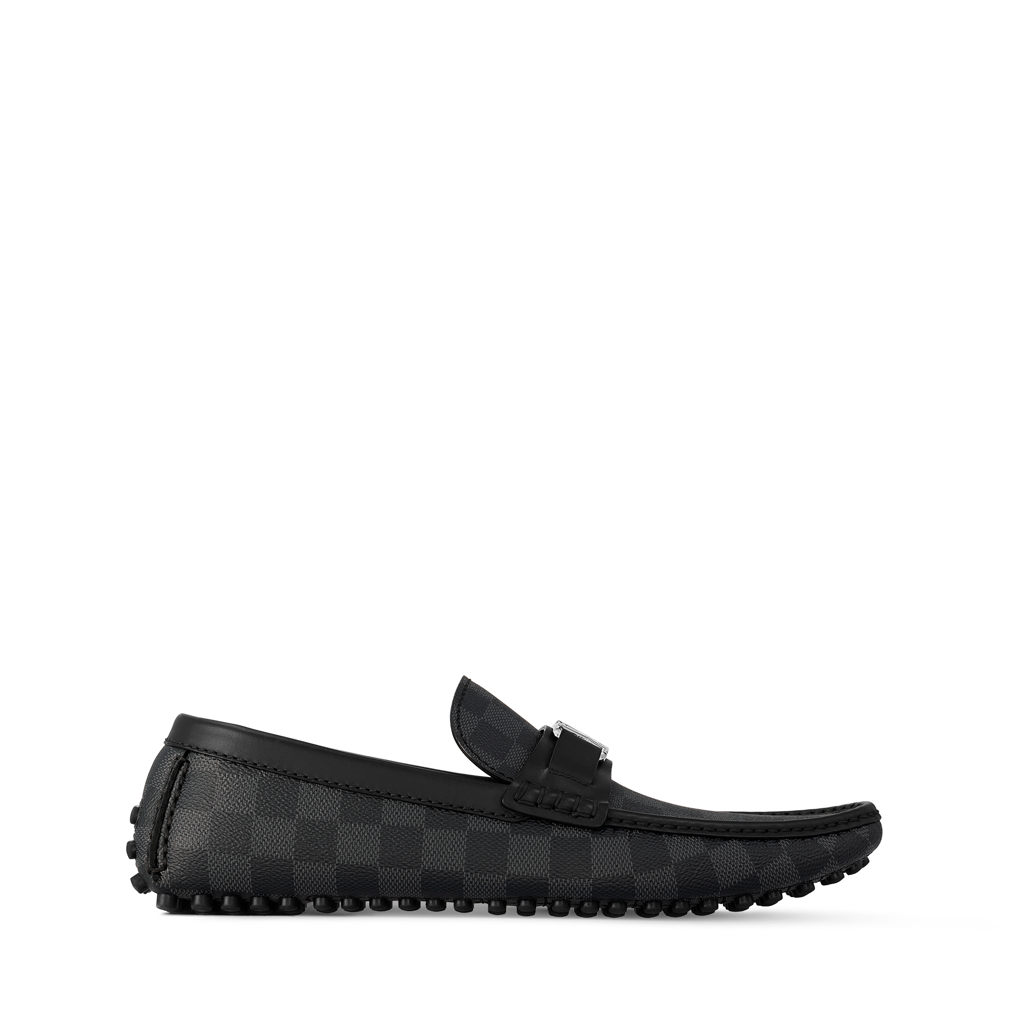 Hockenheim Moccasin Damier Graphite Canvas in Men