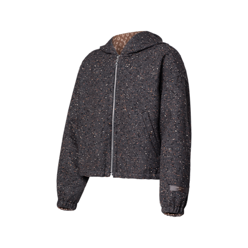 Hooded Bouclette Tweed Jacket in Women's Ready-to-Wear Coats and Jackets collections by Louis Vuitton (Product zoom)