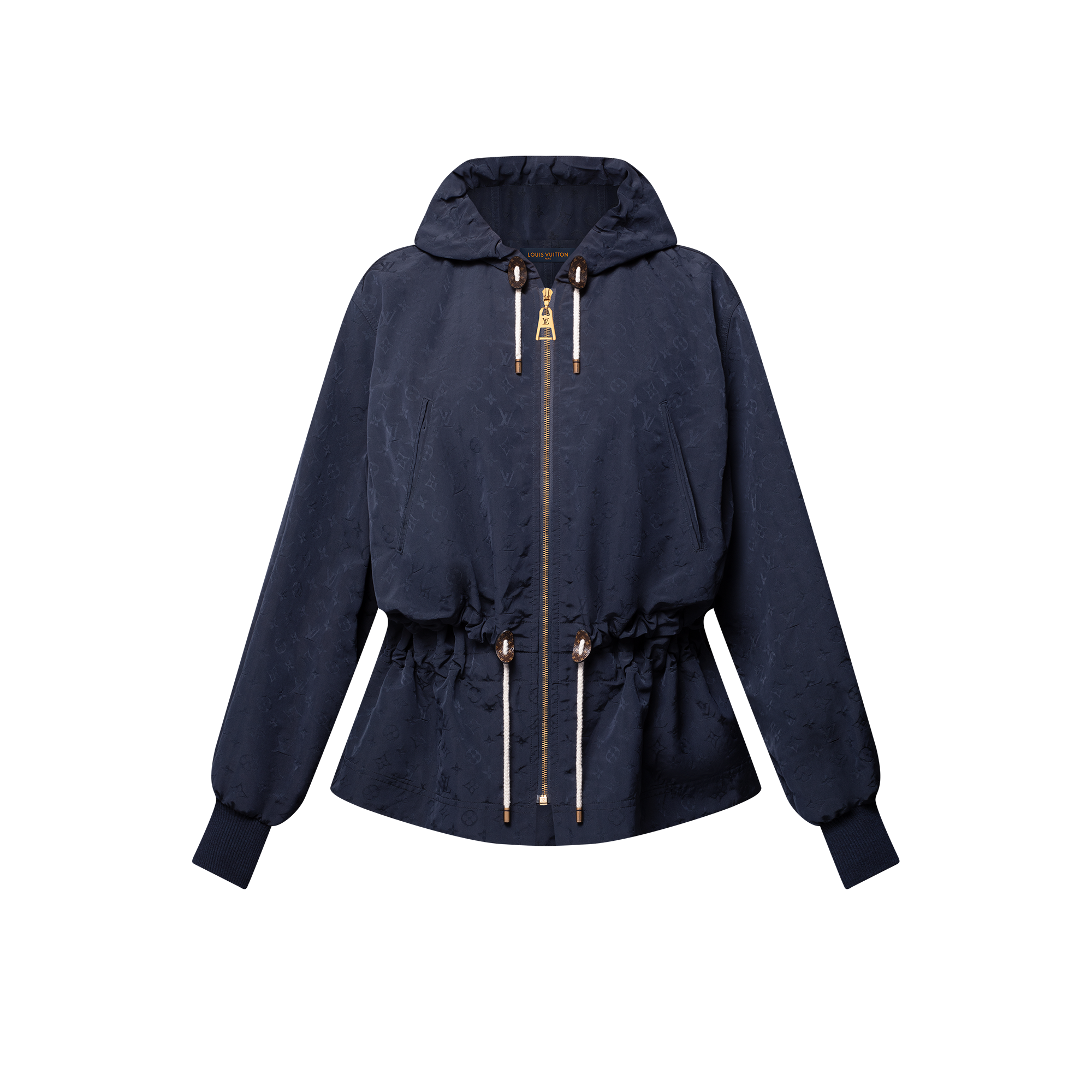 Hooded Drawstring Parka  in Women