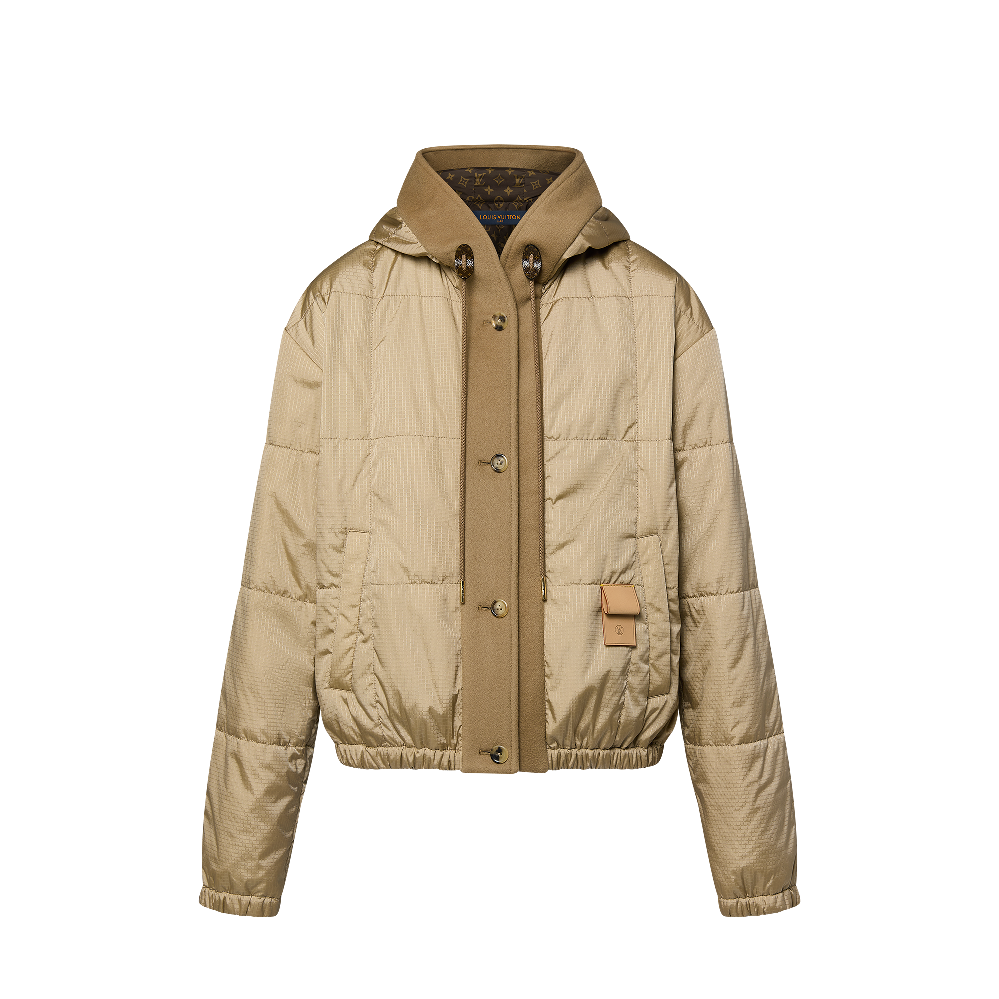 Hooded Quilted Ripstop Jacket  in Women
