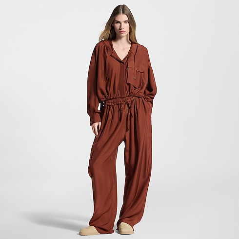 Hooded Washed Silk Shirt in Women's Ready-to-Wear Tops collections by Louis Vuitton (Product zoom)