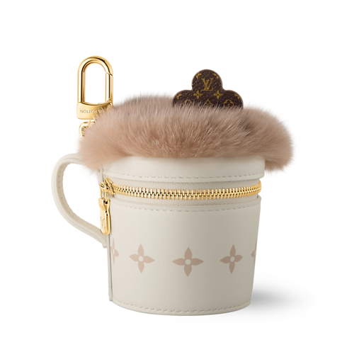 Hot Chocolate Pouch Bag Charm front view