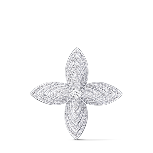 Idylle Blossom Brooch, White Gold & Diamonds in Les Extraordinaires's Jewelry Others collections by Louis Vuitton (Product zoom)