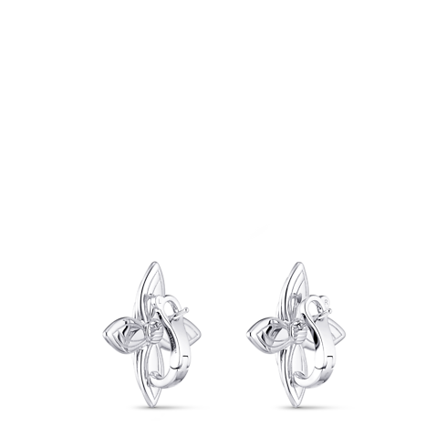 Idylle Blossom Earrings, White Gold & Diamonds in Les Extraordinaires's Jewelry Earrings collections by Louis Vuitton (Product zoom)