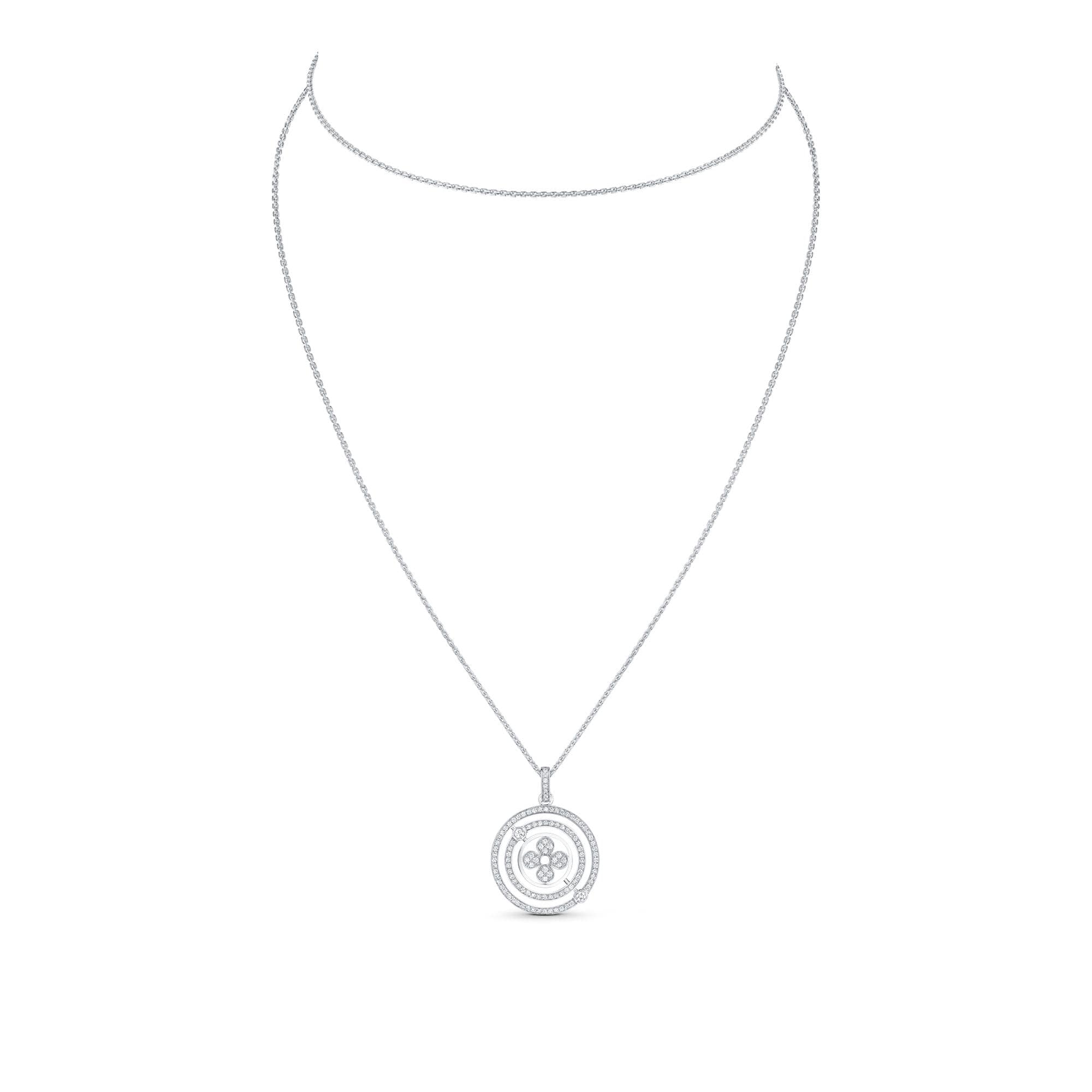 Idylle Blossom Medallion, White Gold And Diamonds  in Jewelry