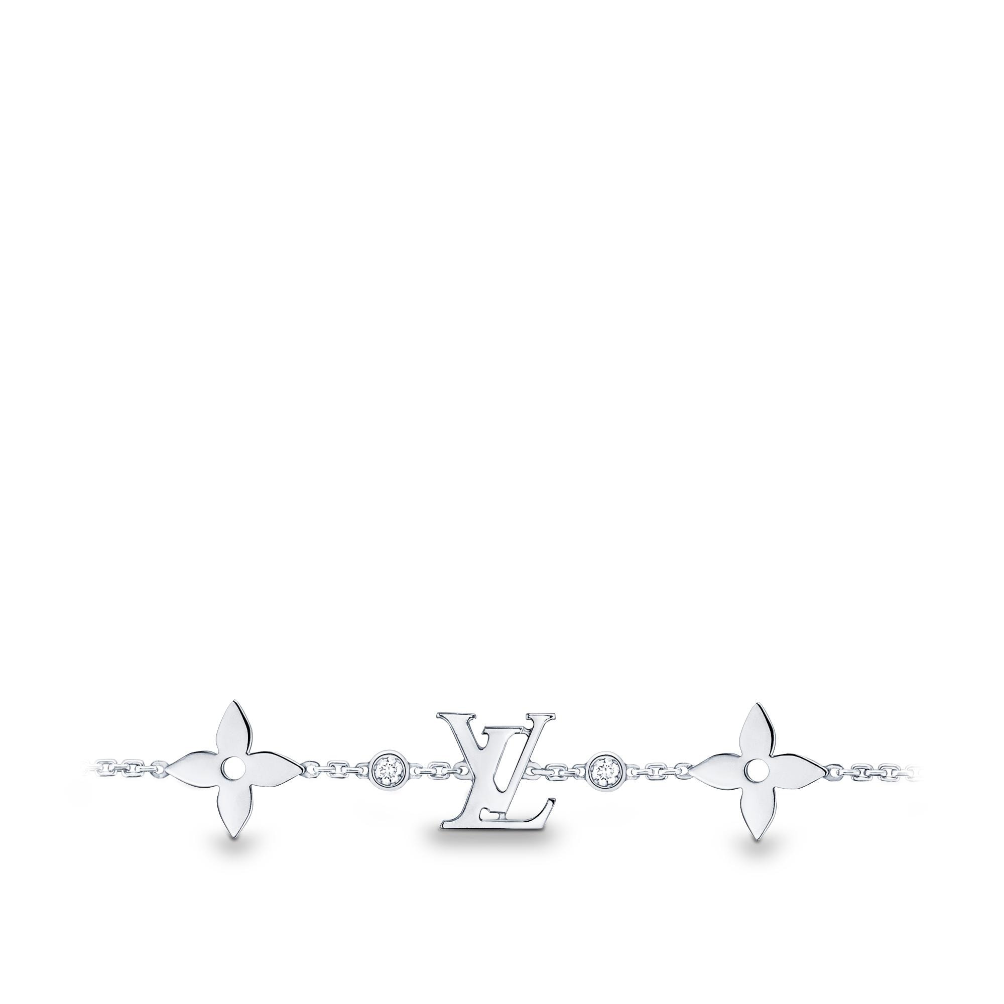 diamond monogram bracelet