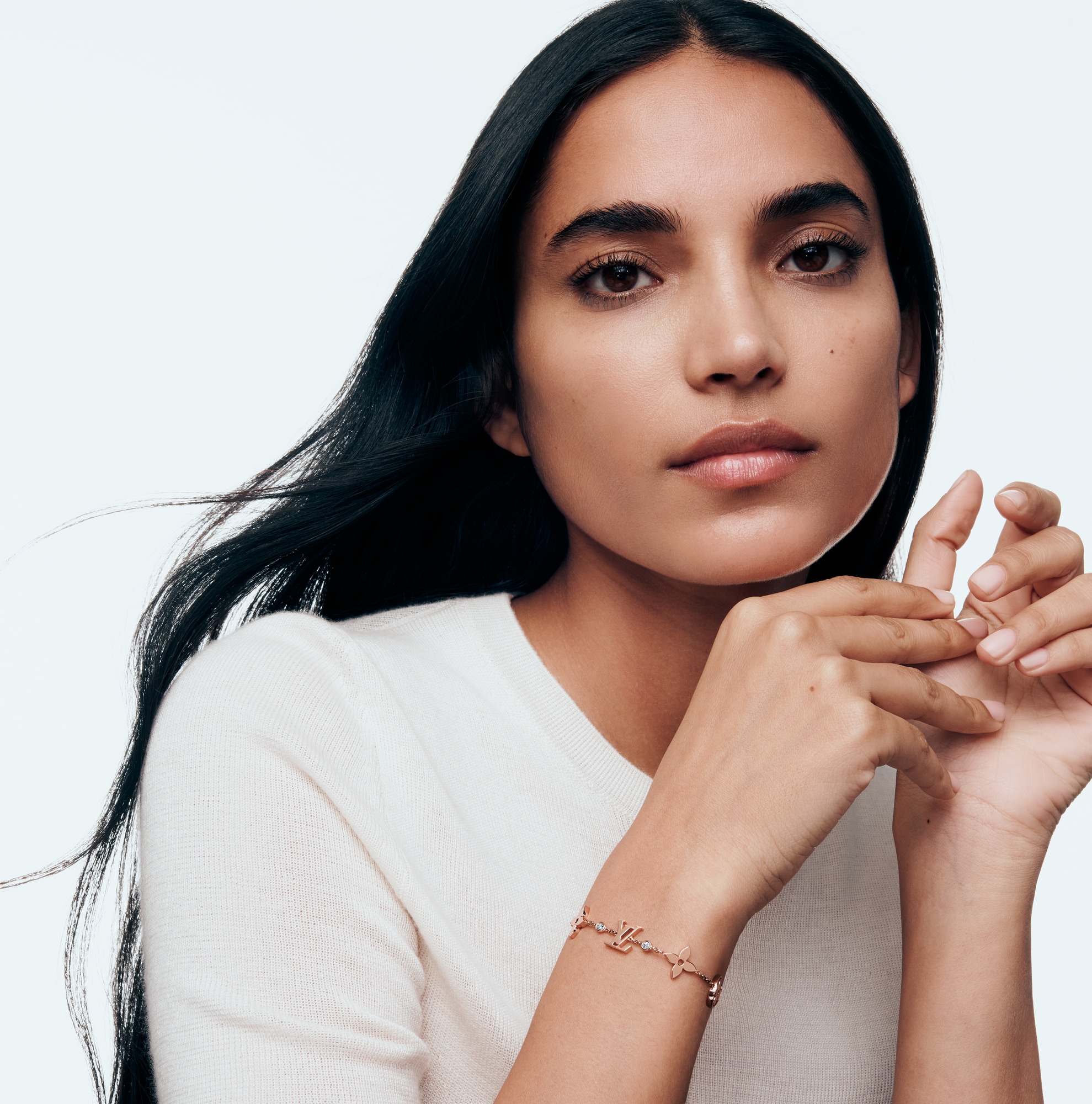 Idylle Blossom Multi-Motif Bracelet, Pink Gold and Diamonds  in Jewelry