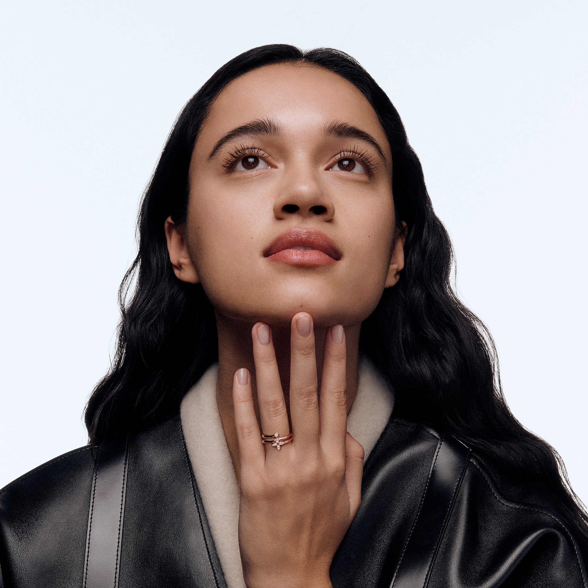 Idylle Blossom Multi Ring, Pink Gold and Diamonds  in Jewelry