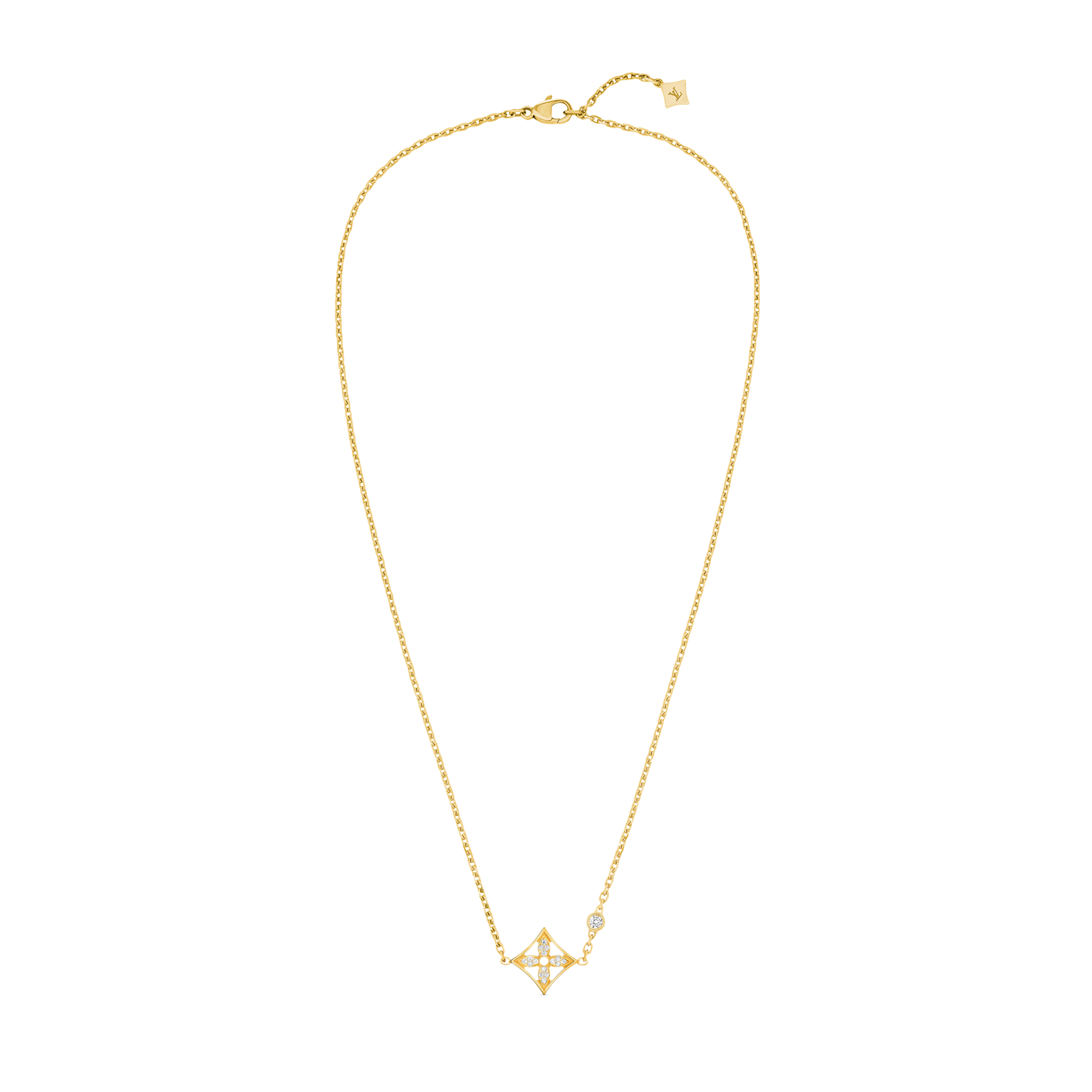 Idylle Blossom Pendant, Yellow Gold And Diamonds  in Jewelry