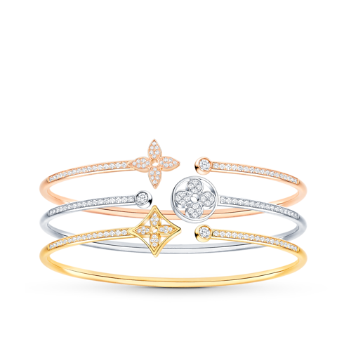 Idylle Blossom Twist Bracelet, Yellow Gold And Diamonds in Jewelry's Categories All Fine Jewelry collections by Louis Vuitton (Product zoom)