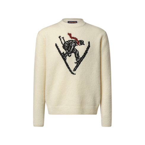 Intarsia Signature Long-Sleeved Pullover in Men's Ready-to-Wear All Ready-to-Wear collections by Louis Vuitton (Product zoom)