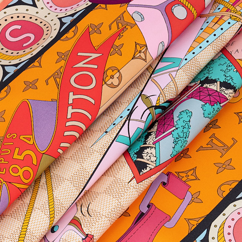 Jeu De Voyage Square 90 S00 in Women's Accessories Silk Squares and Bandeaus collections by Louis Vuitton (Product zoom)