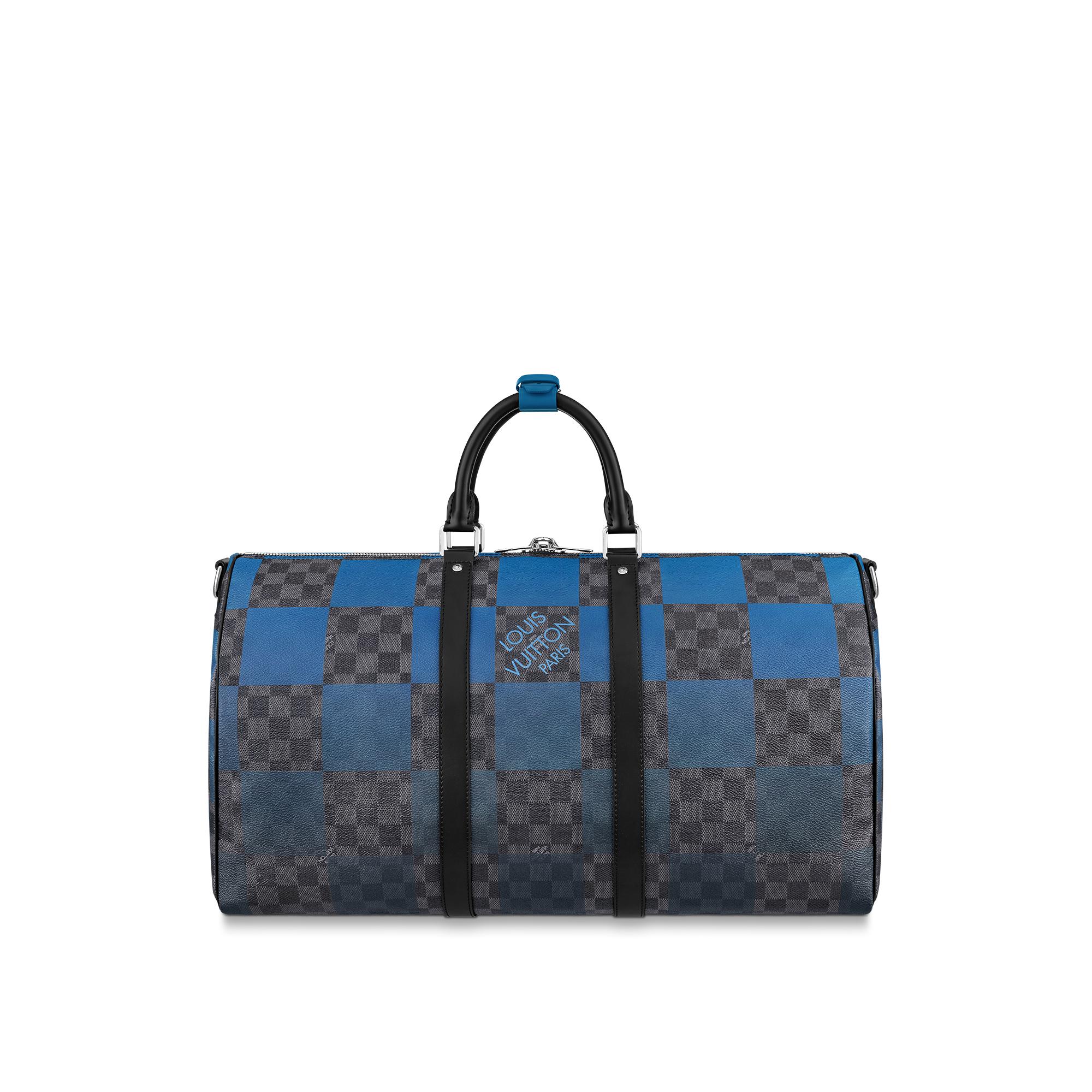 louis vuitton blue and black bag