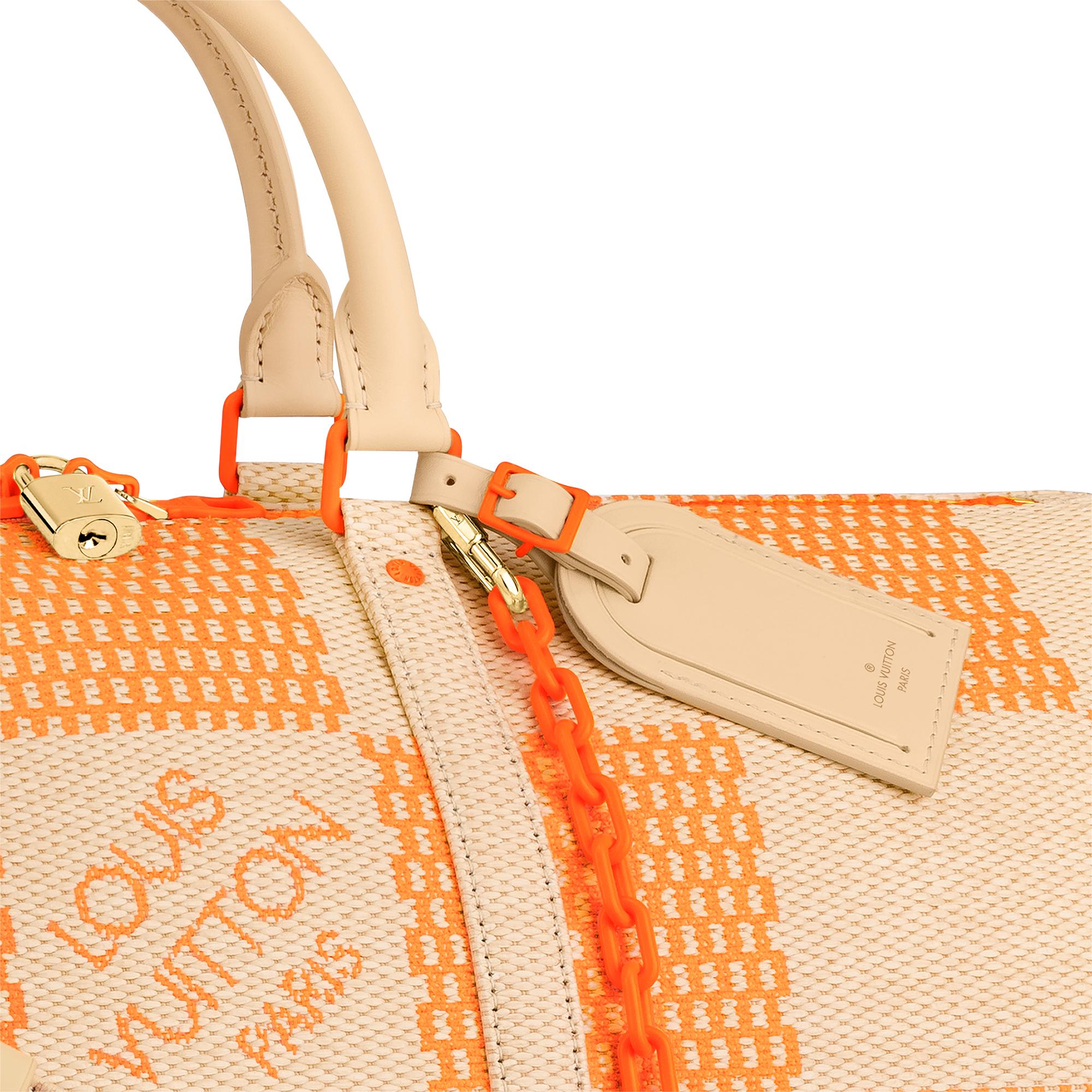 louis vuitton keepall orange