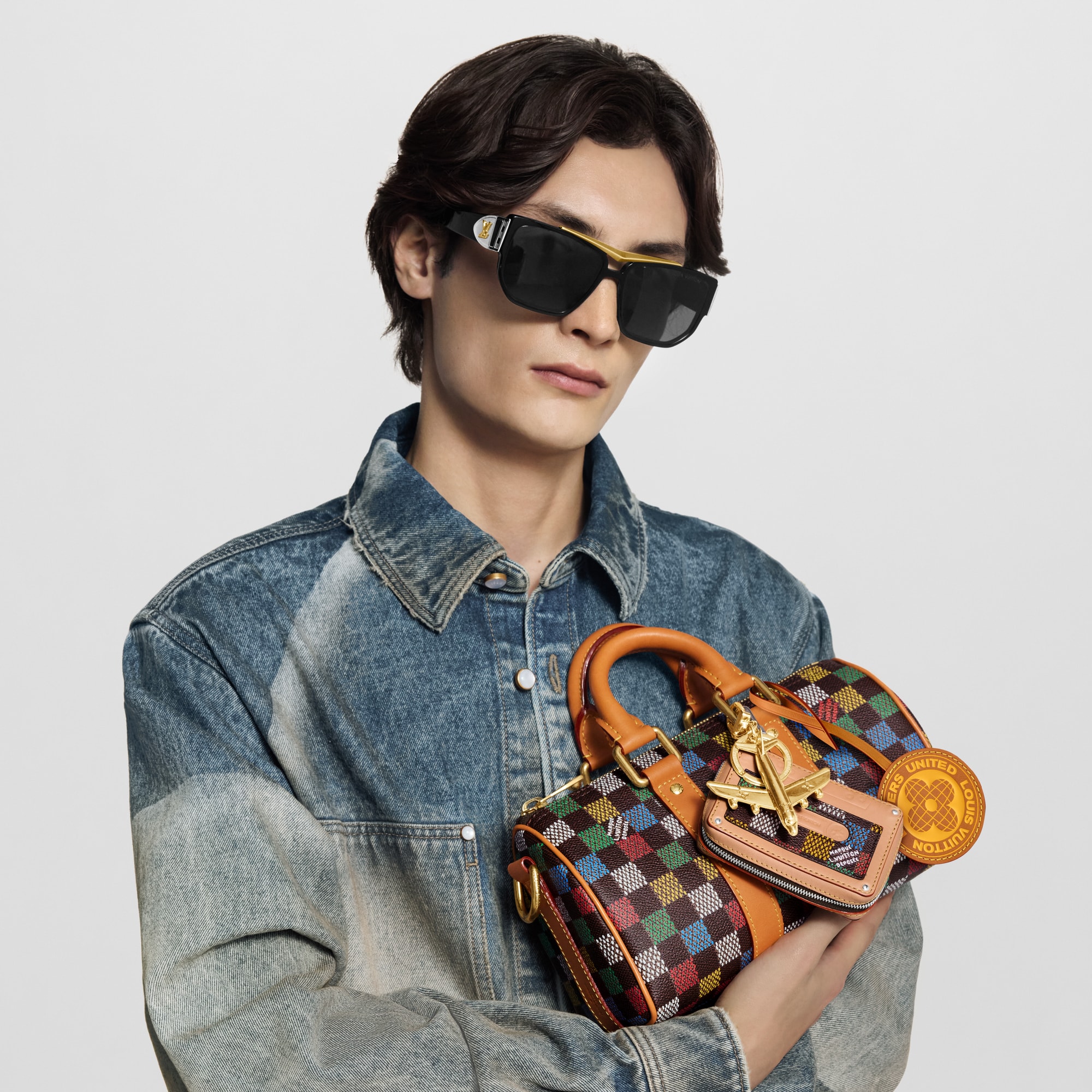 Keepall Bandoulière 25 Damier Ebene Canvas in Bags and Small Leather Goods