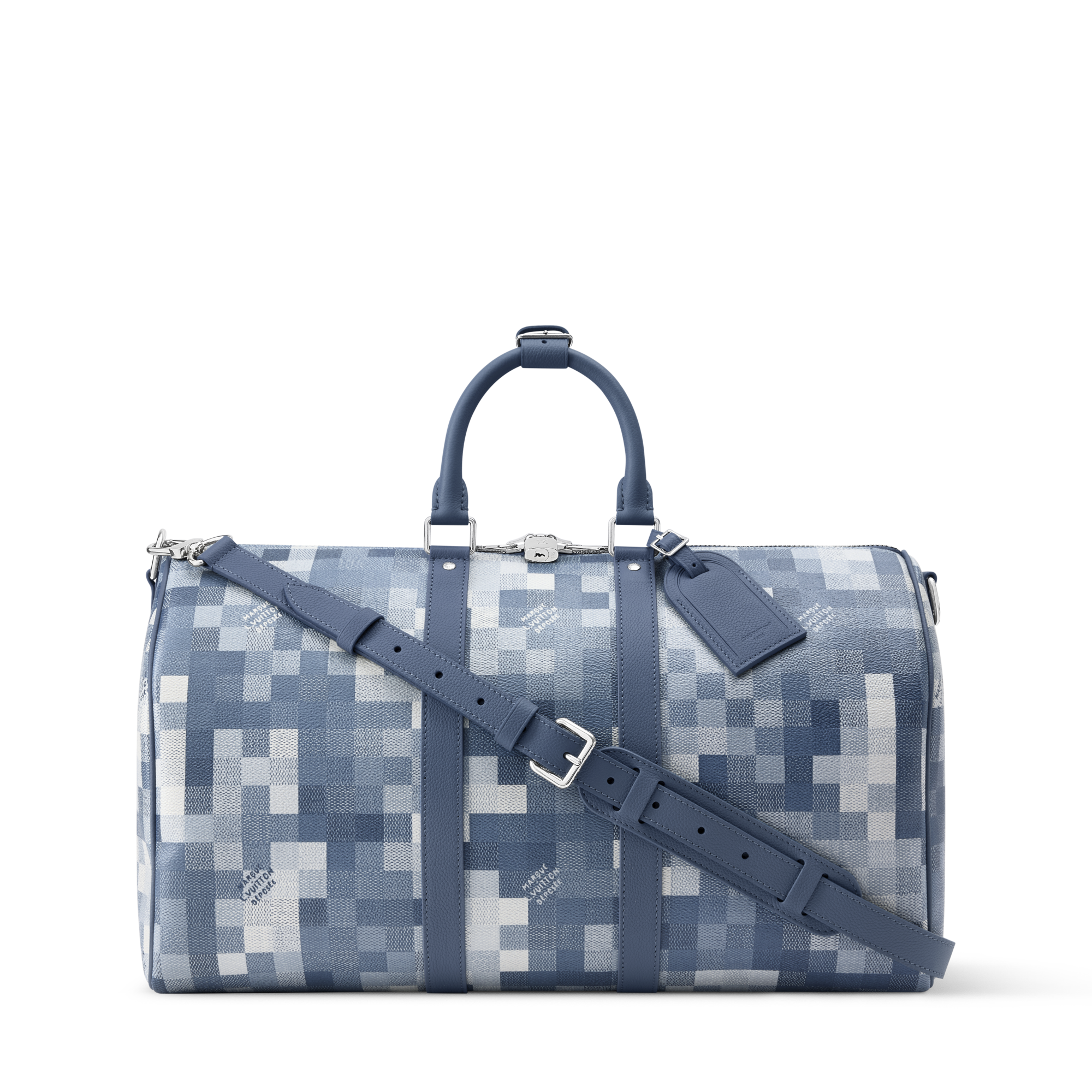 louis vuitton men's damier duffle luggage travel bag Aventure Practical Nylon modern and very practical Louis Vuitton Pre-Owned Keepall 55
