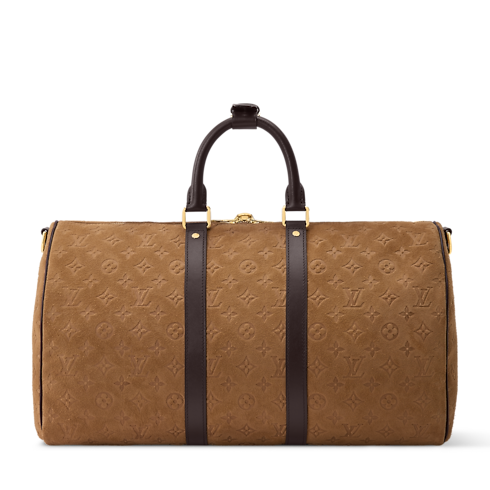 Keepall Bandoulière 45 Monogram Suede in Trunks, Travel and Home's Travel Bags and Rolling Luggage Travel Bags collections by Louis Vuitton (Product zoom)
