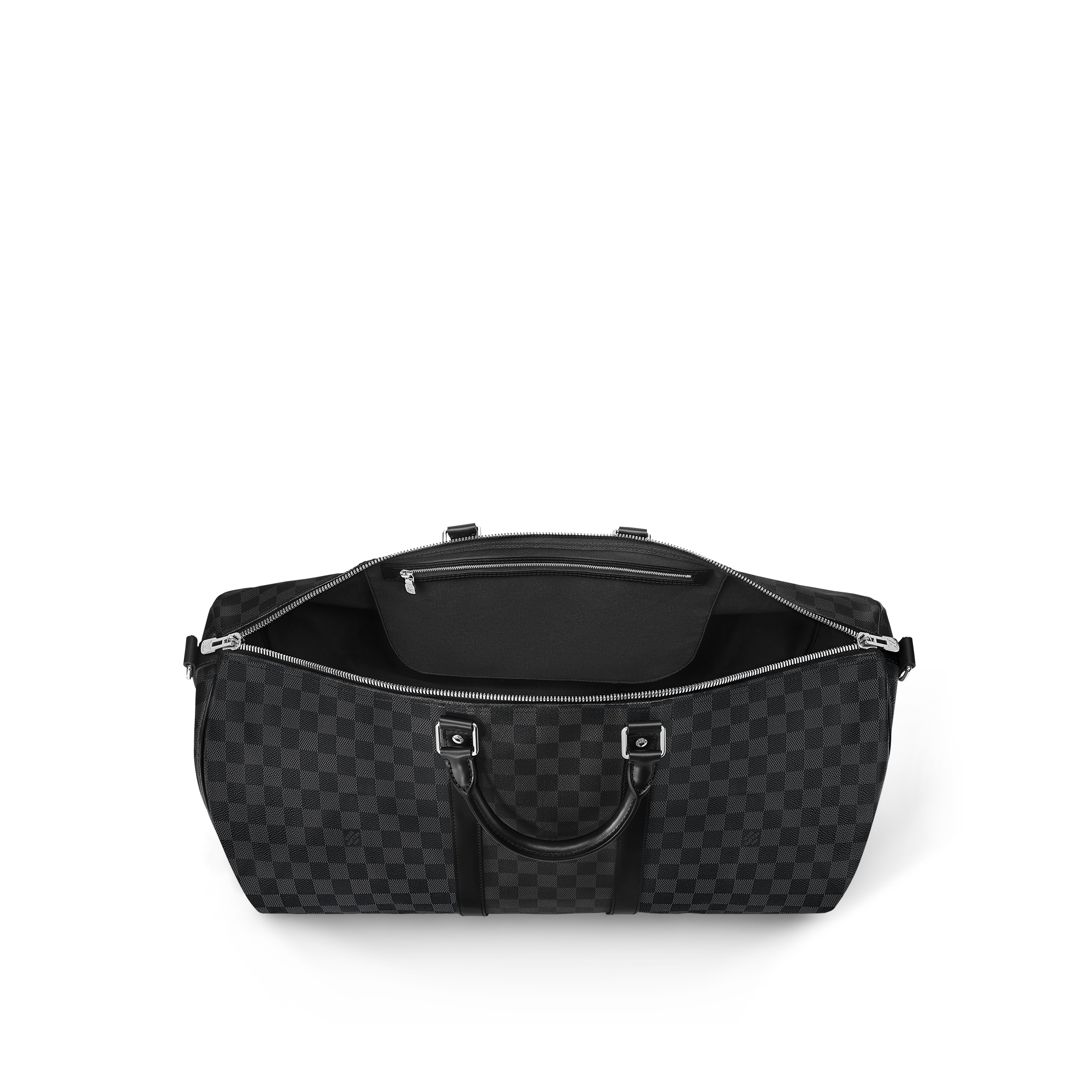 Keepall Bandoulière 55 Damier Graphite Canvas in Men