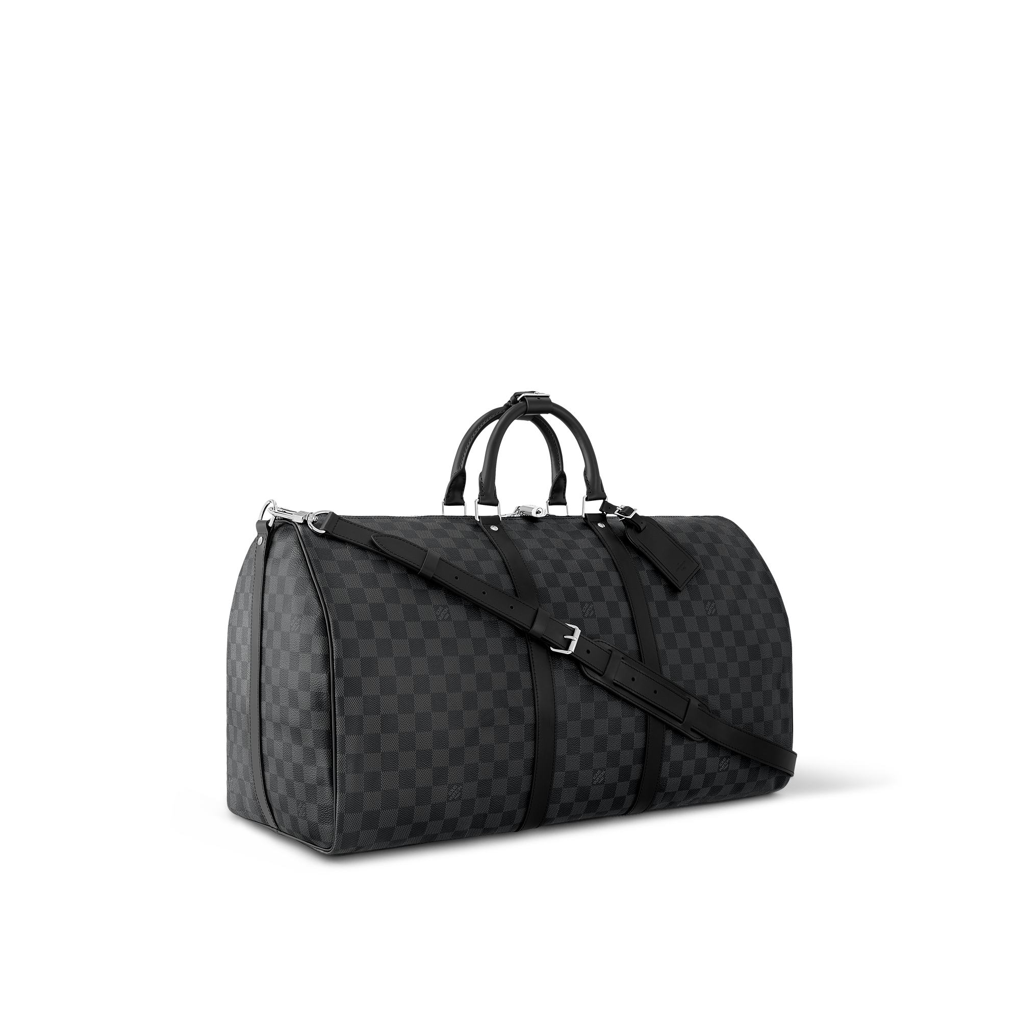 Keepall Bandoulière 55 Damier Graphite Canvas in Men