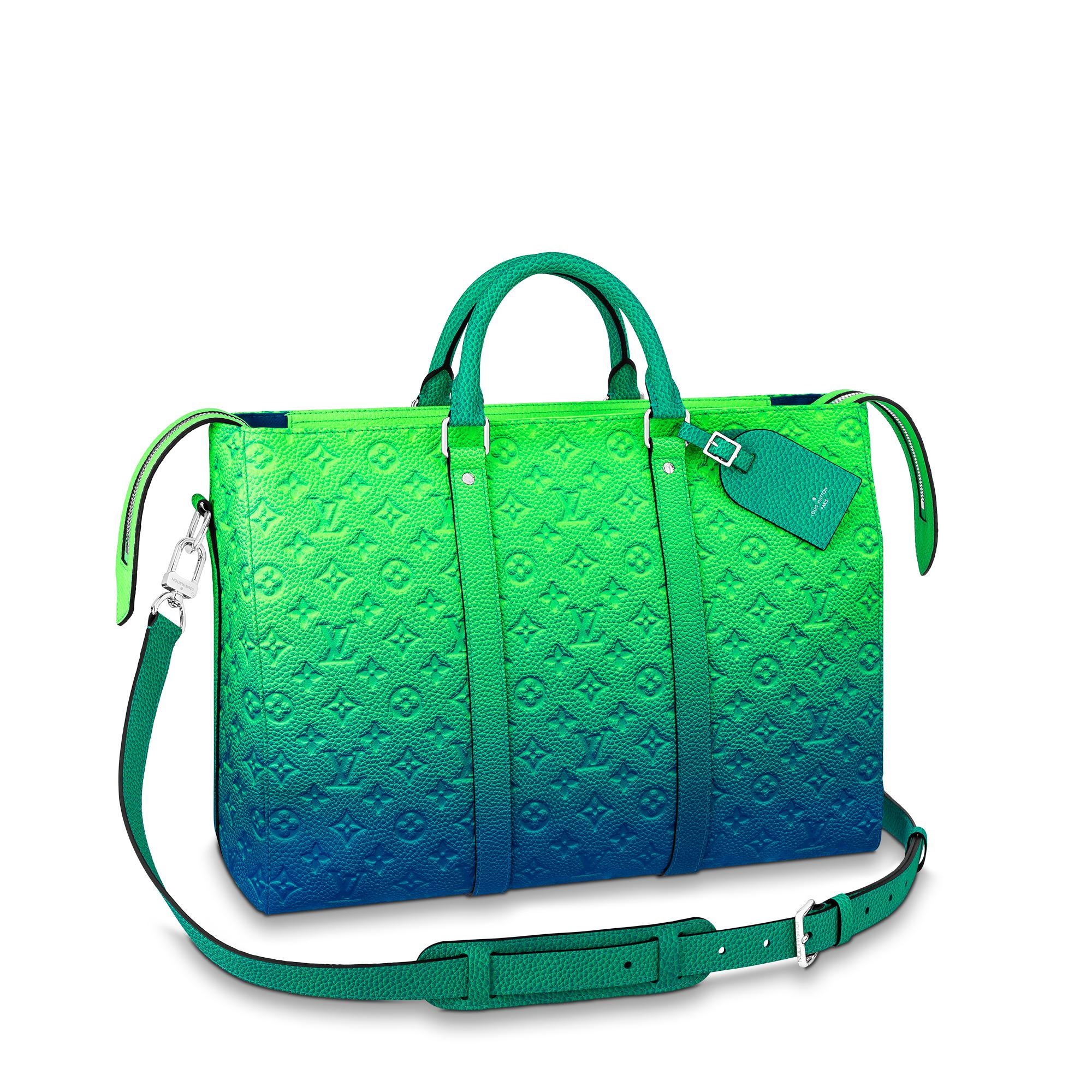 green louis vuitton tote