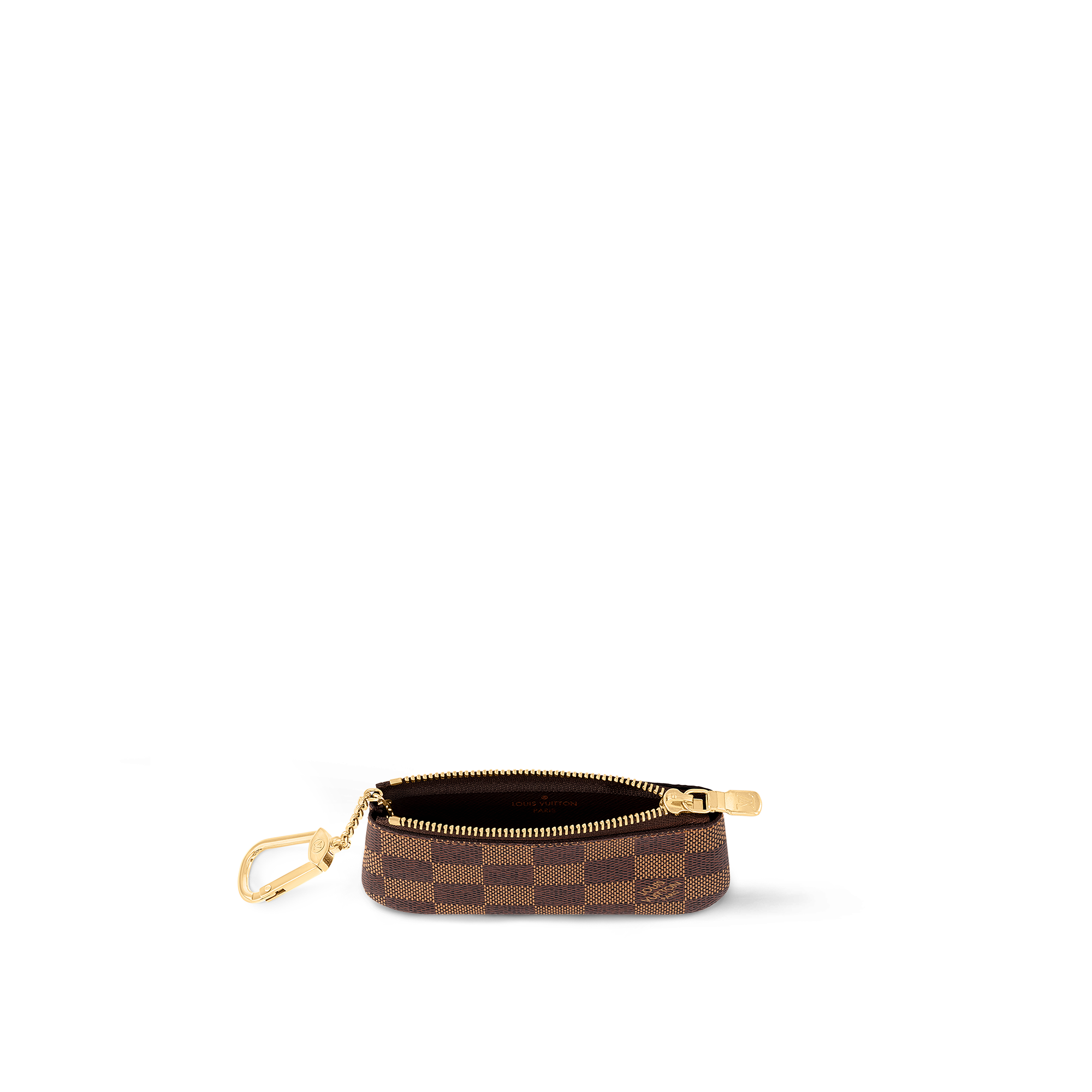 Key Pouch Damier Ebene Canvas in Women