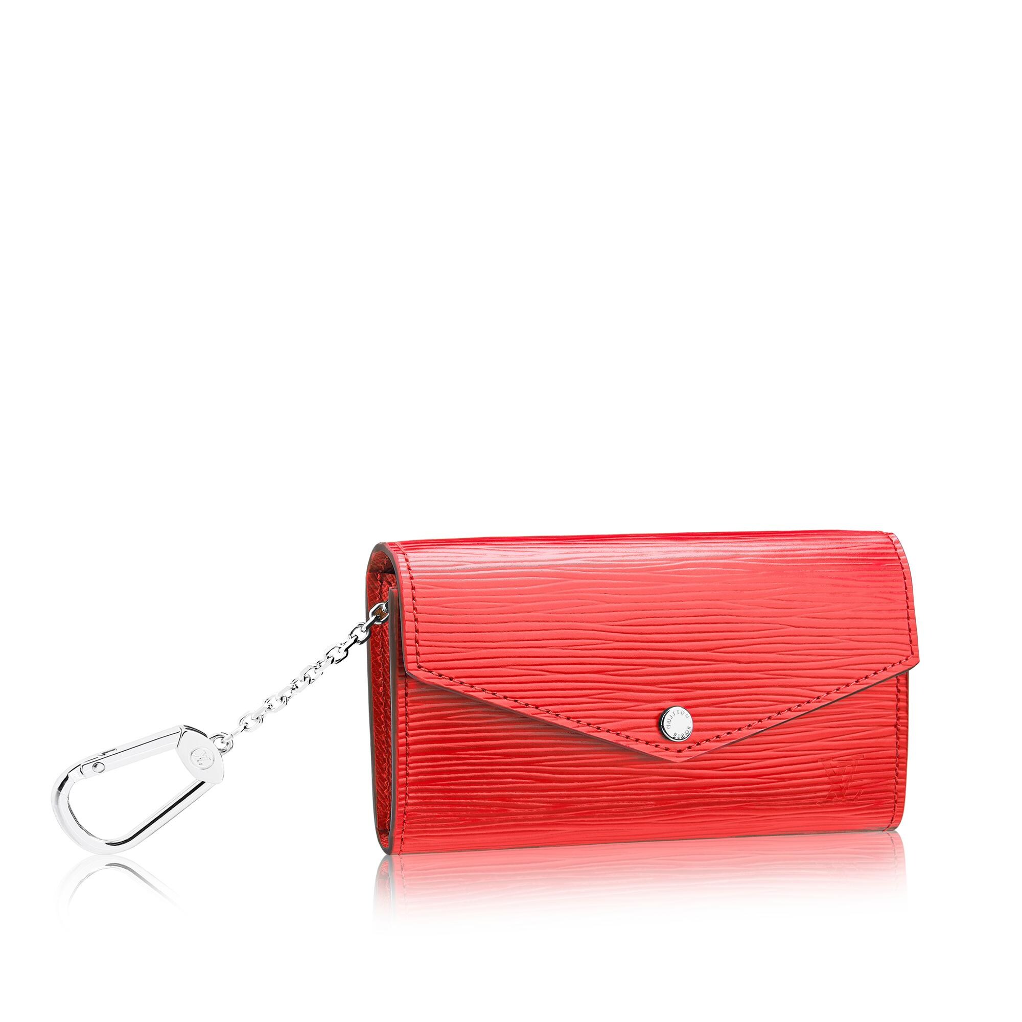 louis vuitton key pouch red