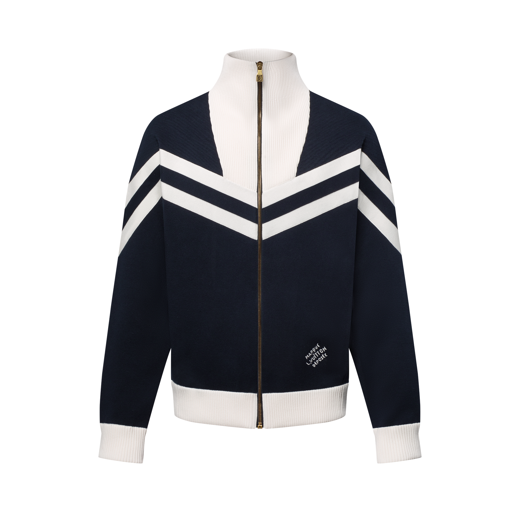 Knitted Cotton Sailor Blouson  in Men