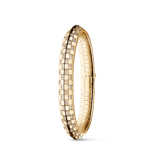 Le Damier de Louis Vuitton Double Row Bracelet, Yellow Gold and Diamonds in Jewelry's Categories Bracelets collections by Louis Vuitton (Product zoom)