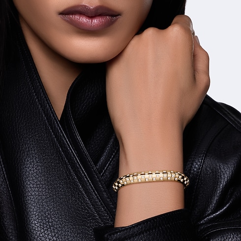 Le Damier de Louis Vuitton Double Row Bracelet, Yellow Gold and Diamonds in Jewelry's Categories Bracelets collections by Louis Vuitton (Product zoom)