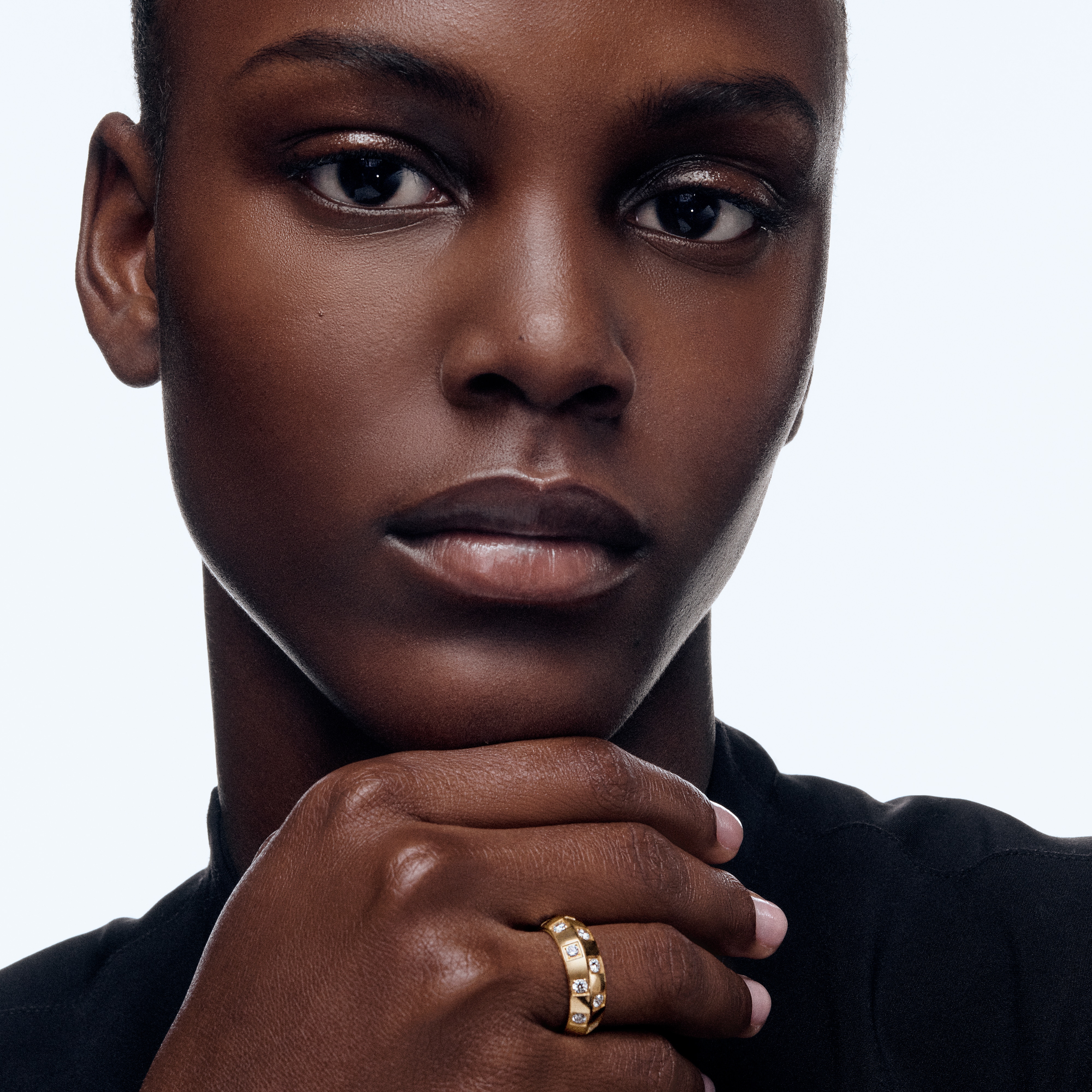 Le Damier de Louis Vuitton Large Ring, Yellow Gold and Diamonds  in Jewelry