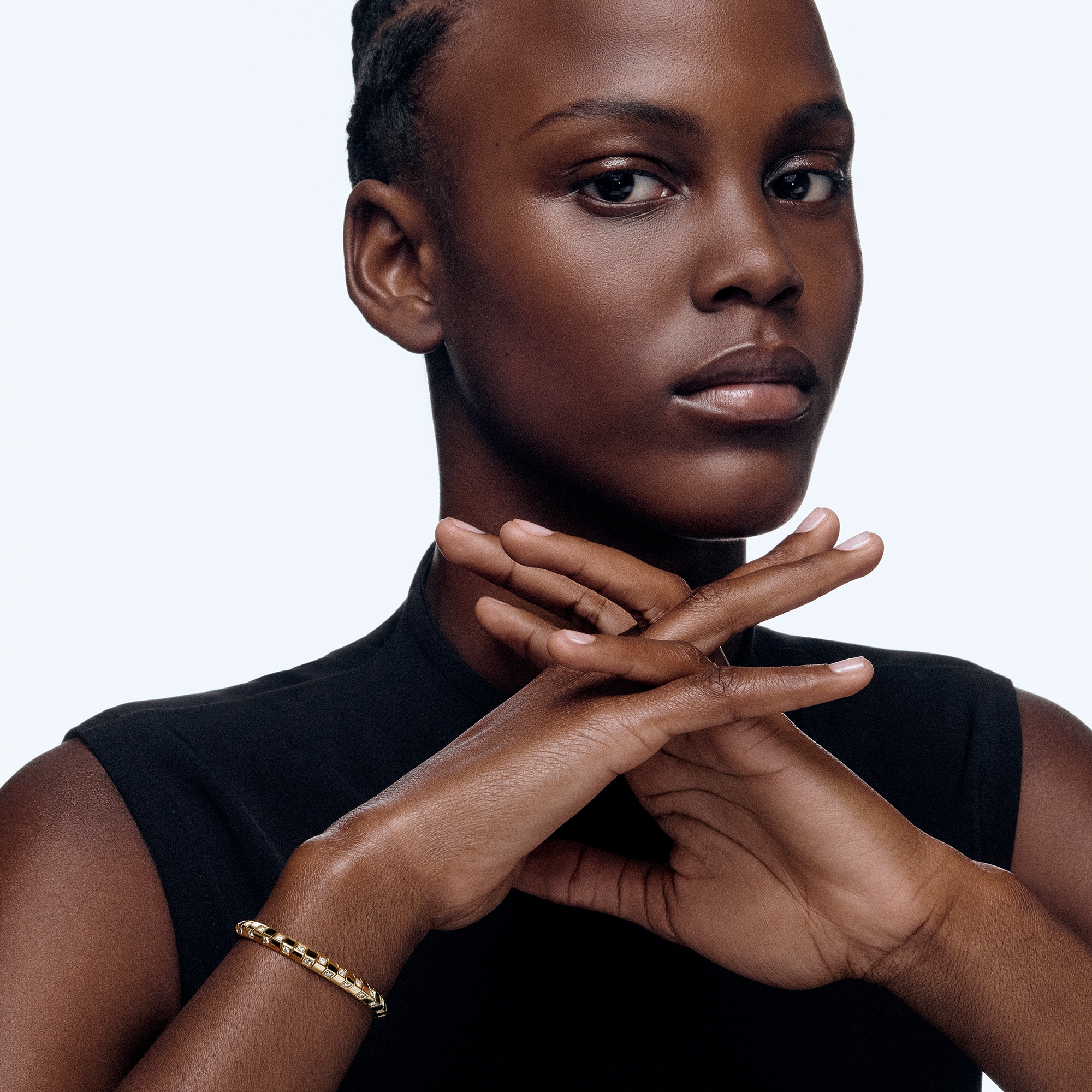 Le Damier de Louis Vuitton Medium Bracelet, Yellow Gold and Diamonds  in Jewelry