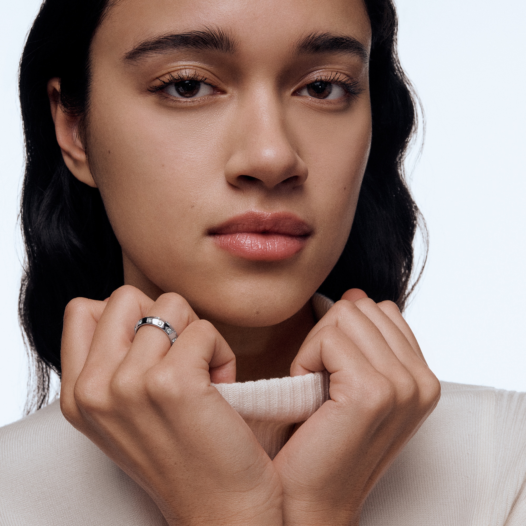 Le Damier de Louis Vuitton Medium Ring, White Gold and Diamonds  in Jewelry