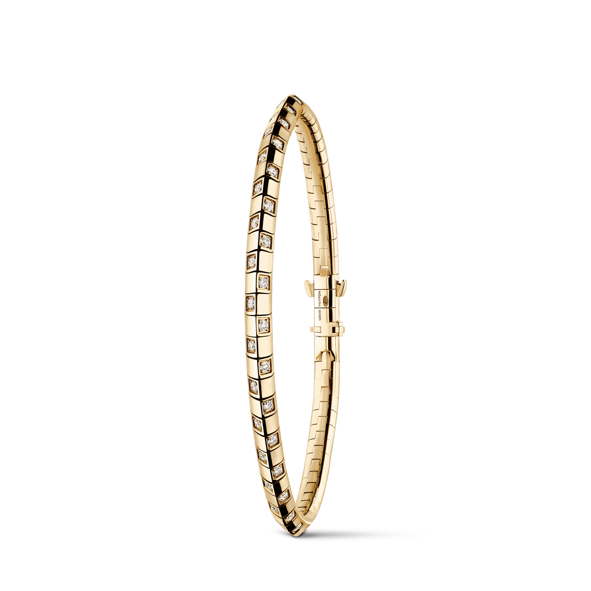Le Damier de Louis Vuitton Small Bracelet, Yellow Gold and Diamonds  in Jewelry