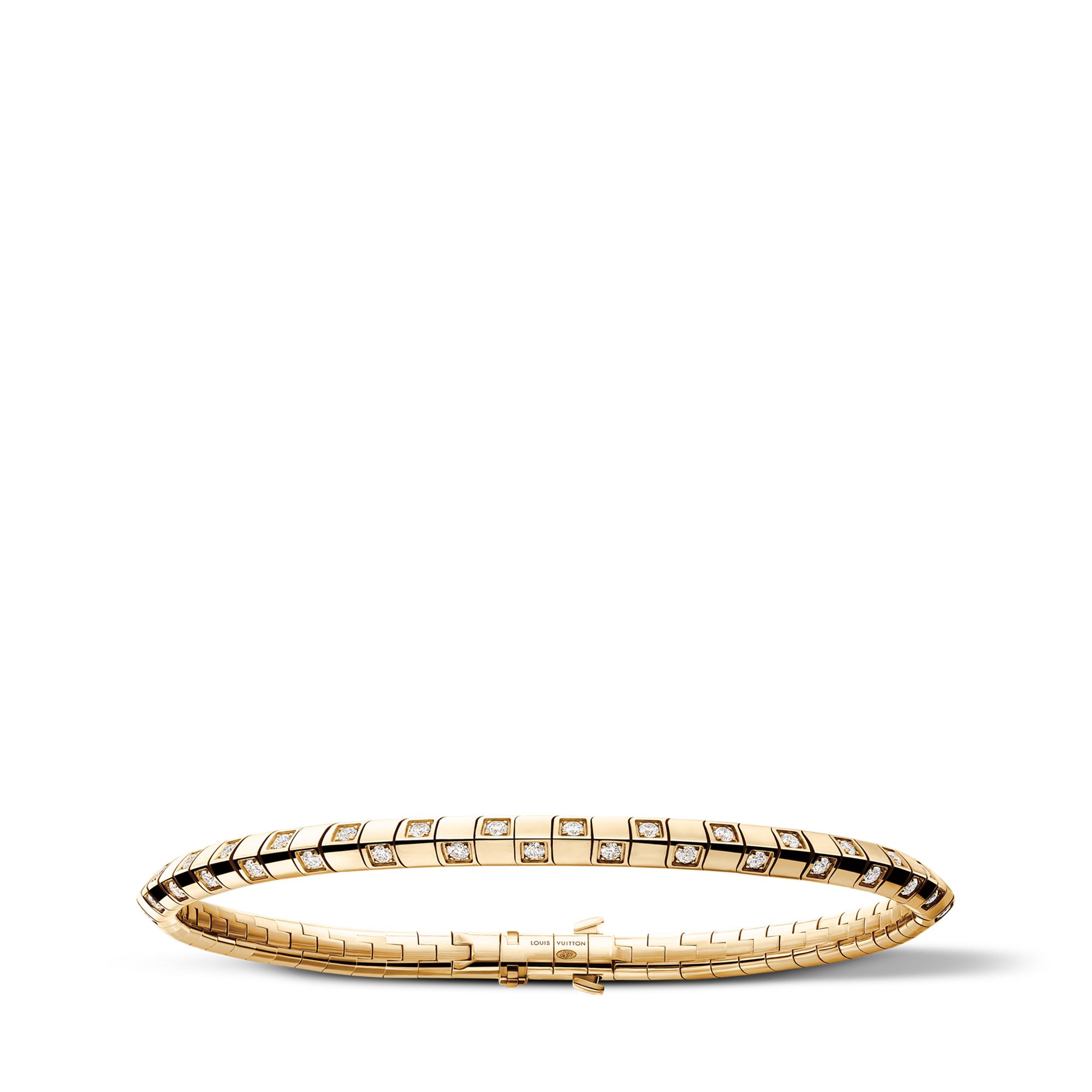 Le Damier de Louis Vuitton Small Bracelet, Yellow Gold and Diamonds  in Jewelry