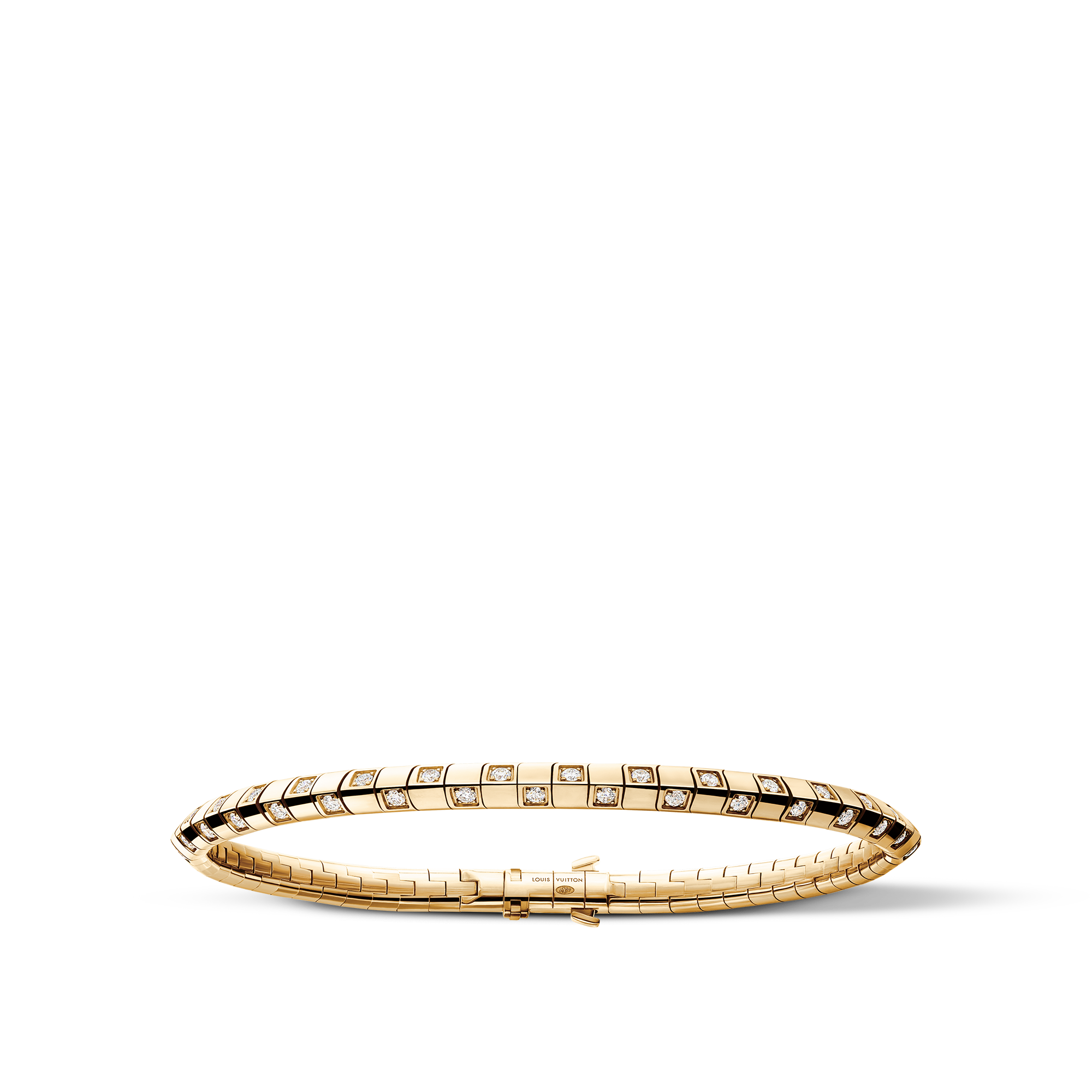 Le Damier de Louis Vuitton Small Bracelet, Yellow Gold and Diamonds  in Jewelry