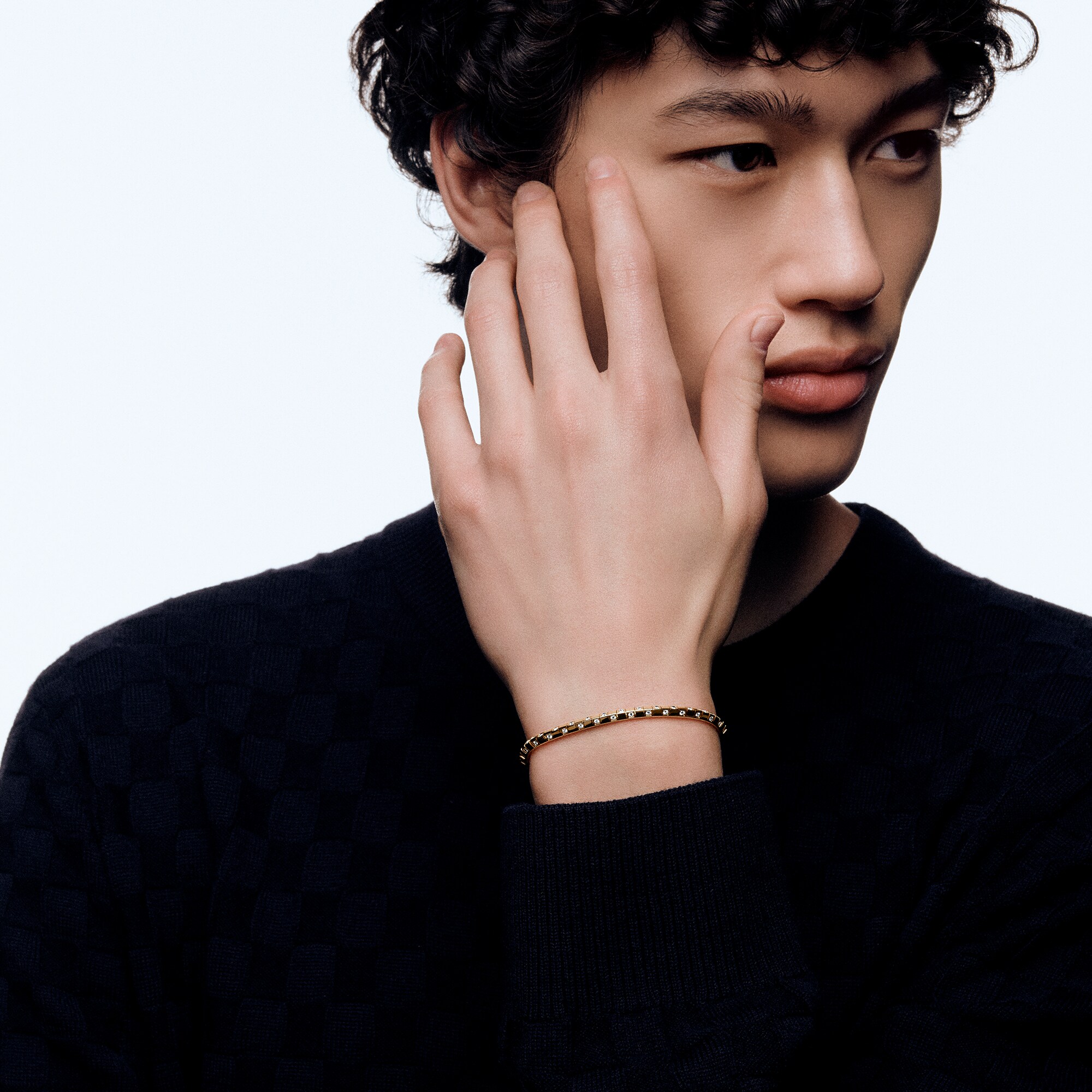 Le Damier de Louis Vuitton Small Bracelet, Yellow Gold and Diamonds  in Jewelry