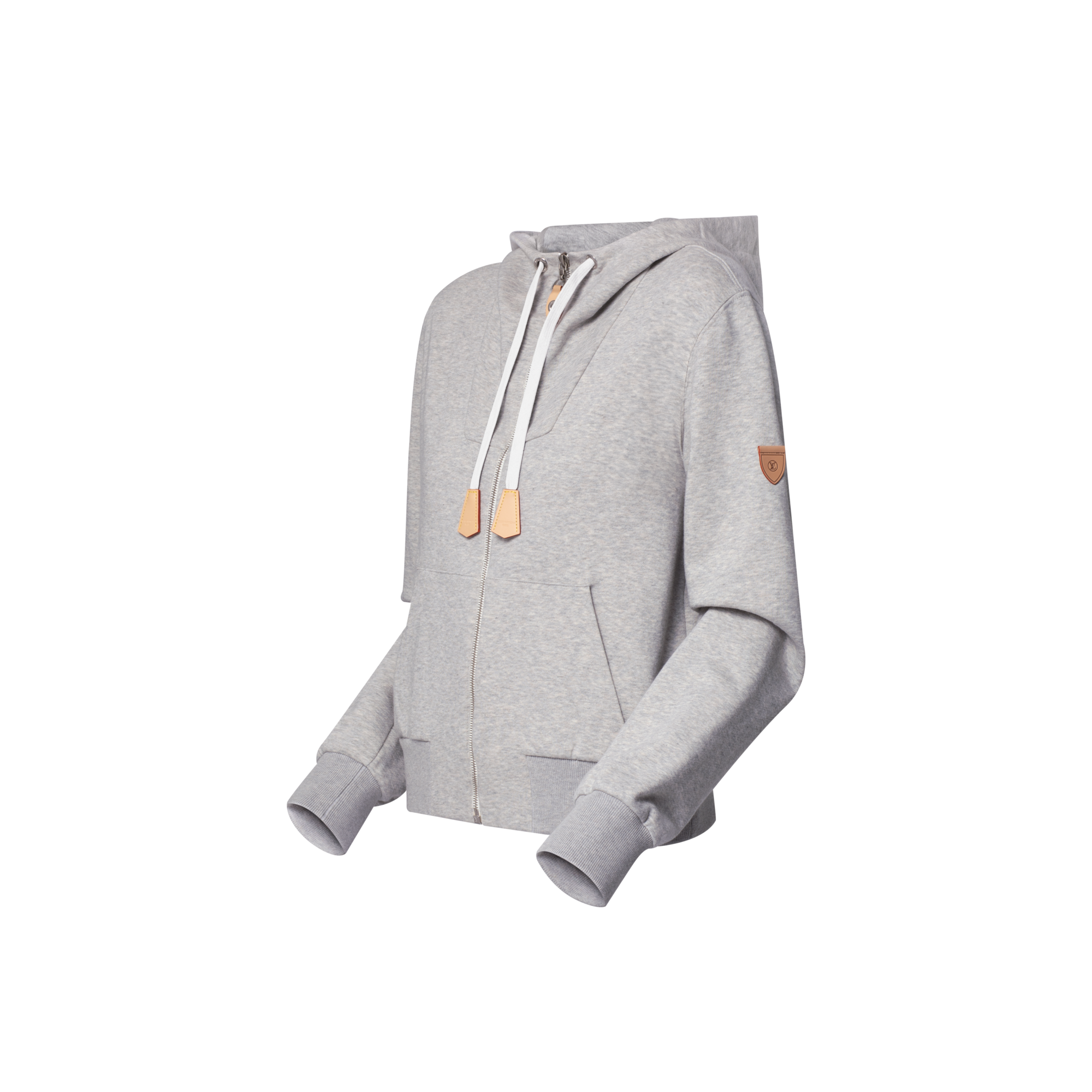 Leather Accent Hoodie  in Women