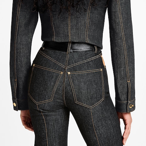 Leather Accent Jeans in Women's Ready to Wear Pants collections by Louis Vuitton (Product zoom)